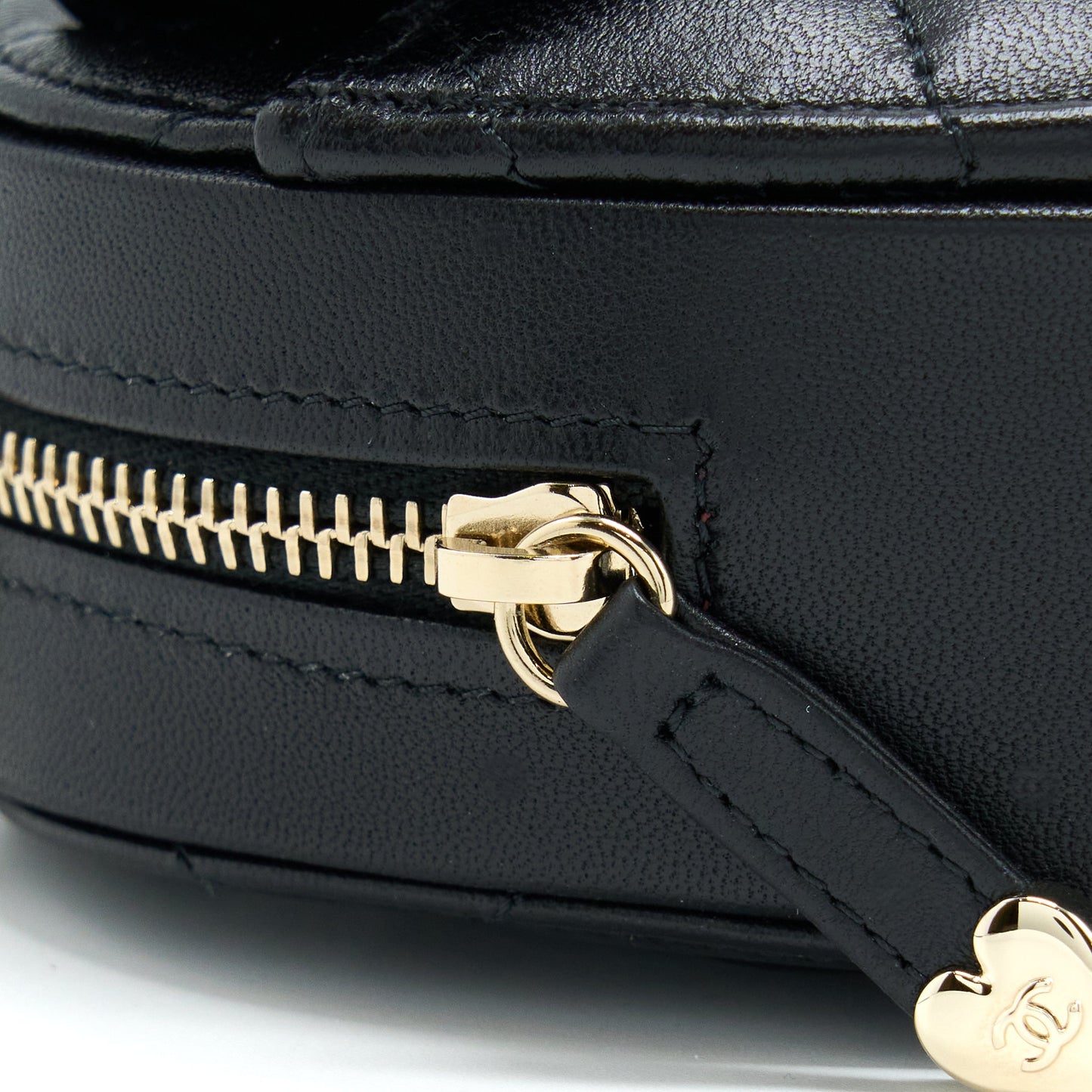 Chanel 22S Small Heart Bag Lambskin Black L