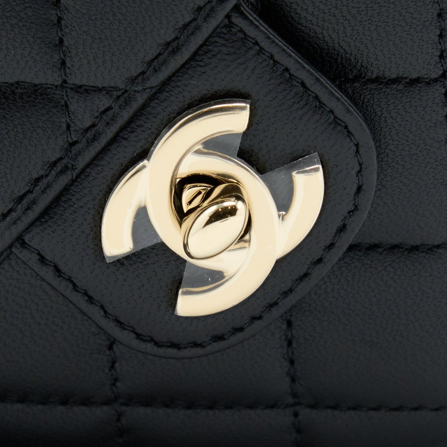 Chanel 22S Small Heart Bag Lambskin Black L