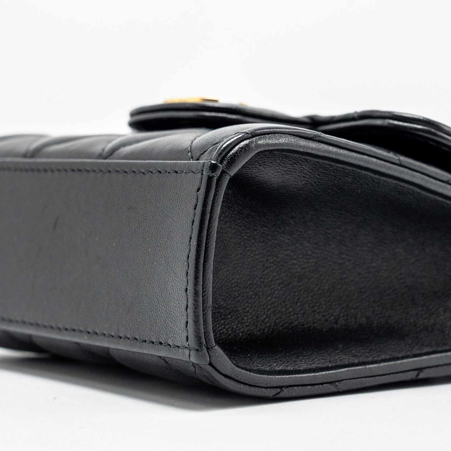 Chanel 22B Top Handle Mini Flap Clutch Lambskin black  (Microchip)