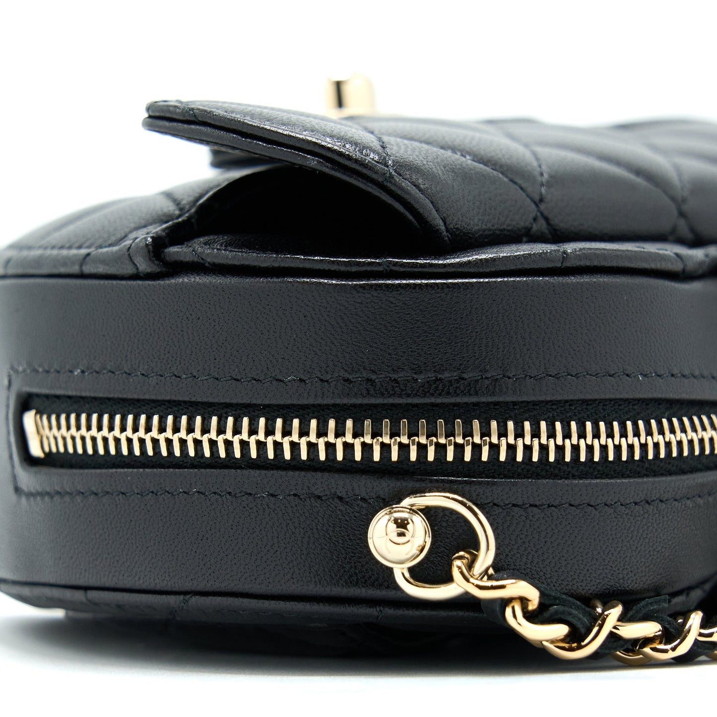 Chanel 22S Small Heart Bag Lambskin Black L