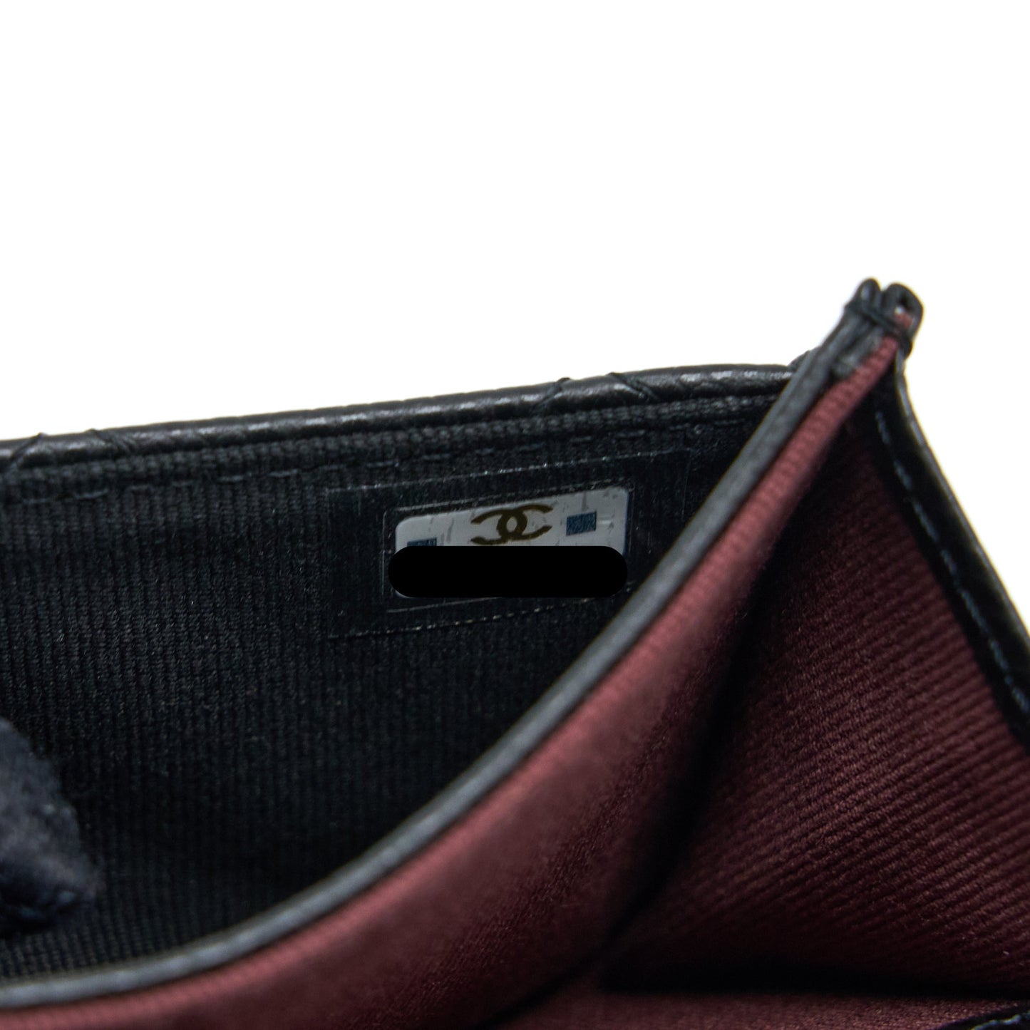 Chanel Classic Flap Cardholder Caviar Black (Microchip)