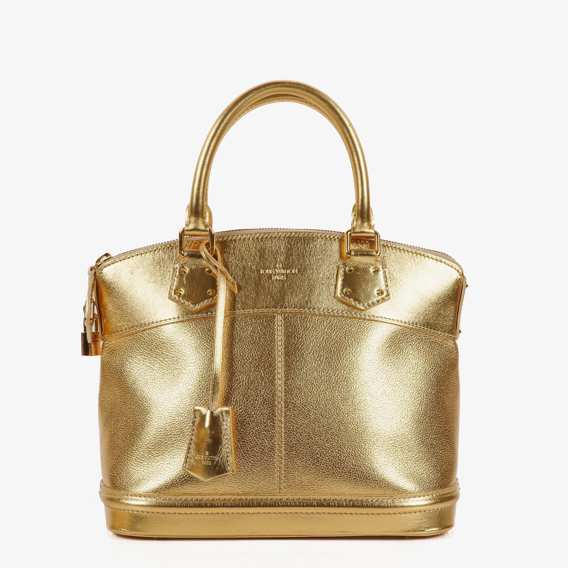 Louis Vuitton Lockit Suhali Gold Leather Bag