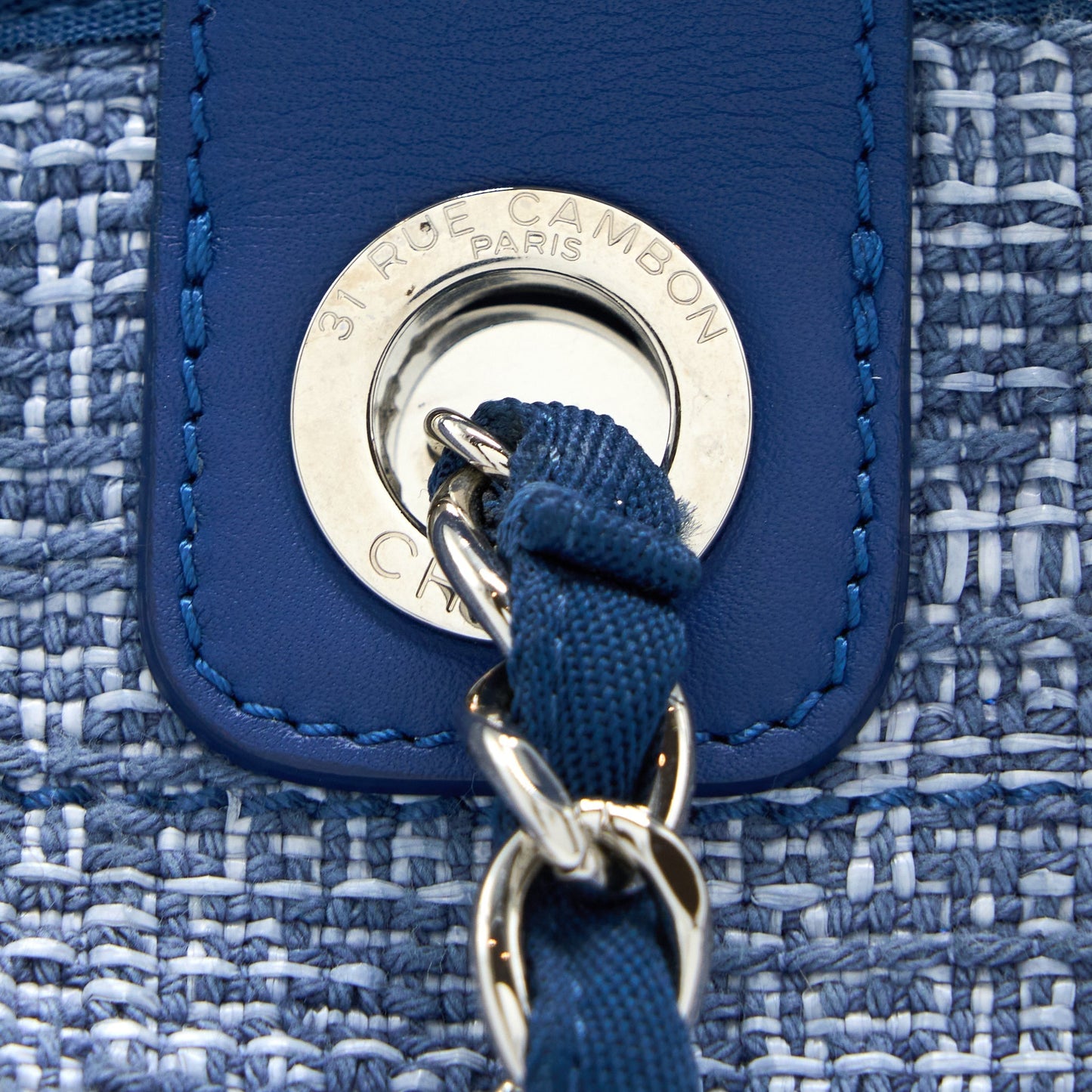 Chanel Deauville Tote Tweed Light Blue
