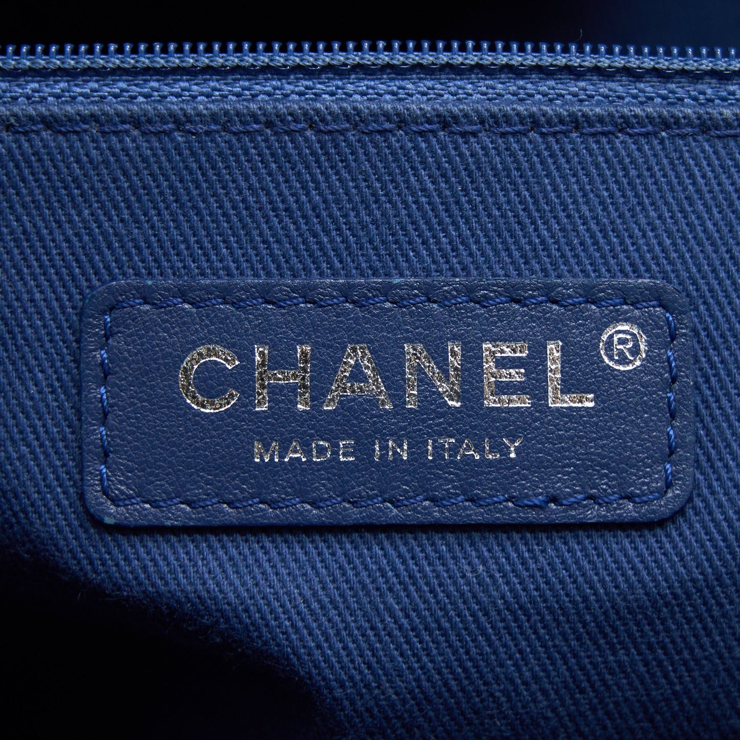 Chanel Deauville Tote Tweed Light Blue