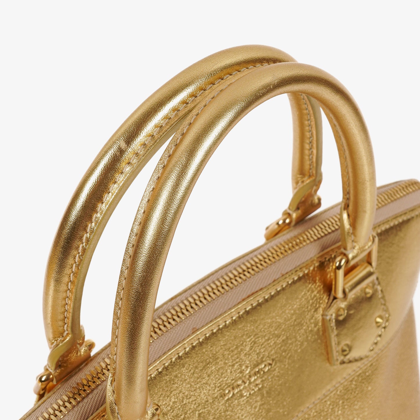 Louis Vuitton Lockit Suhali Gold Leather Bag