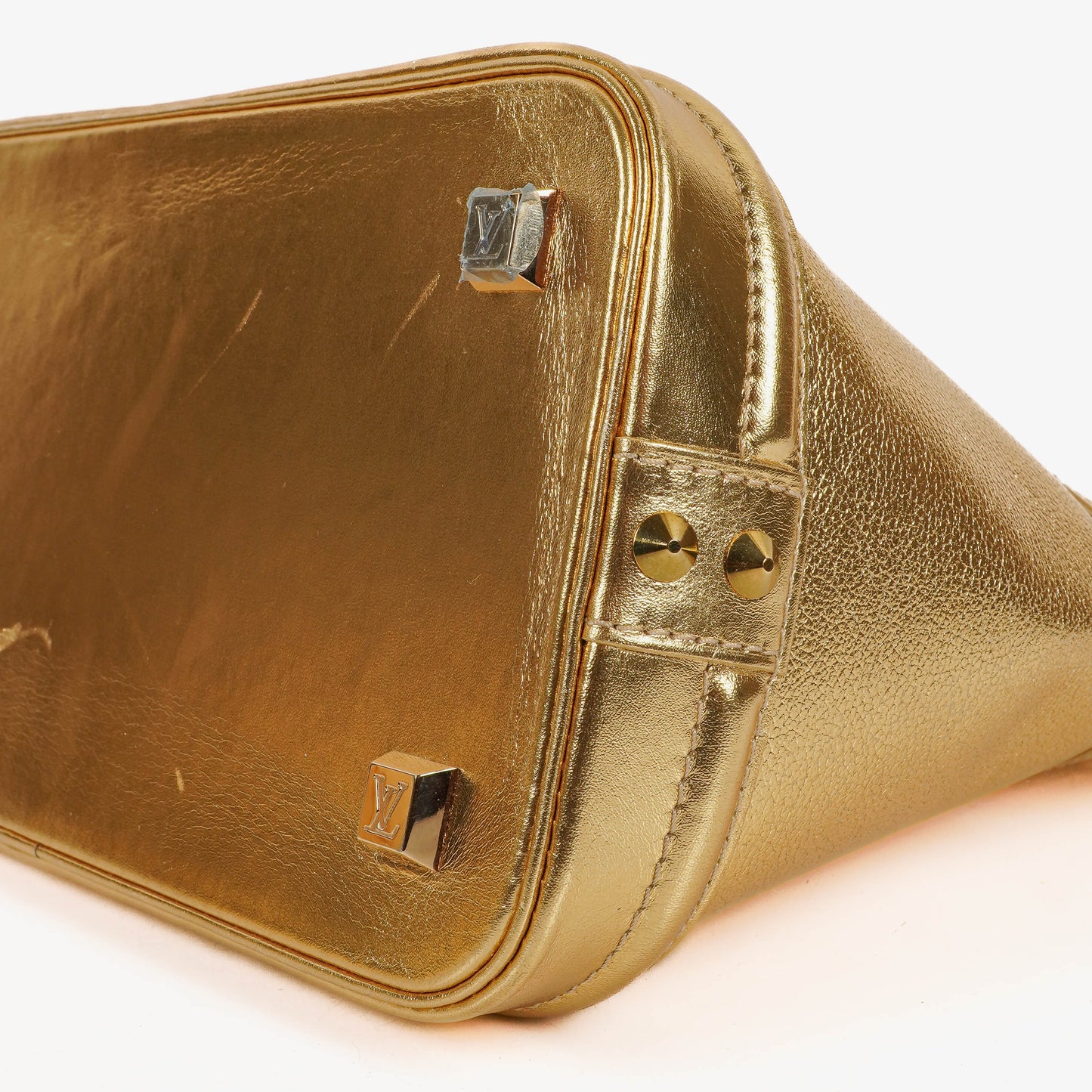 Louis Vuitton Lockit Suhali Gold Leather Bag
