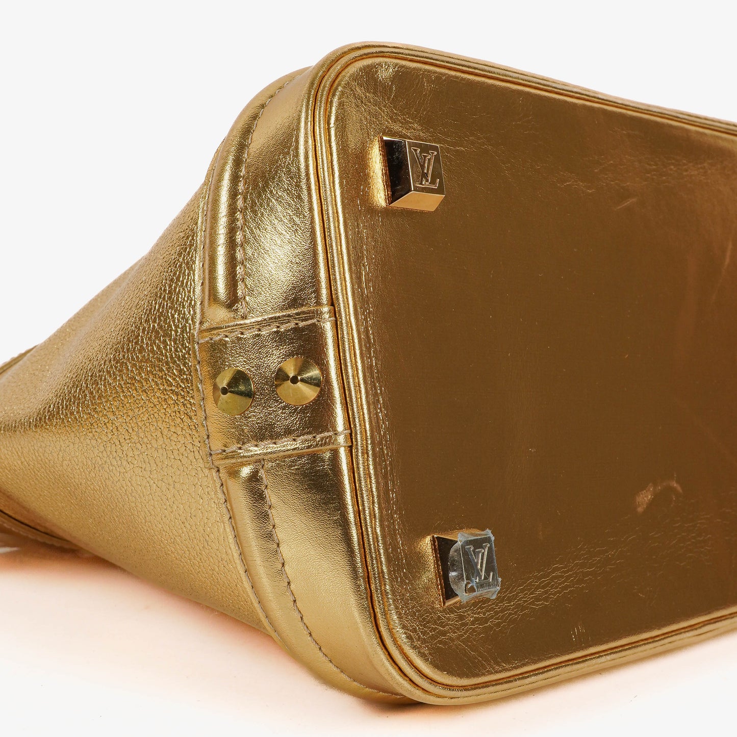 Louis Vuitton Lockit Suhali Gold Leather Bag