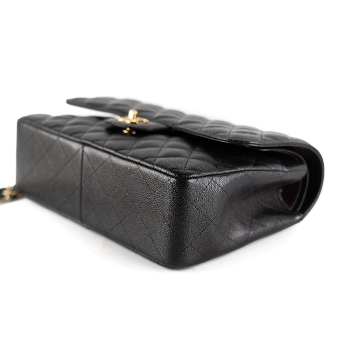 Chanel Classic Jumbo Caviar Double Flap Bag