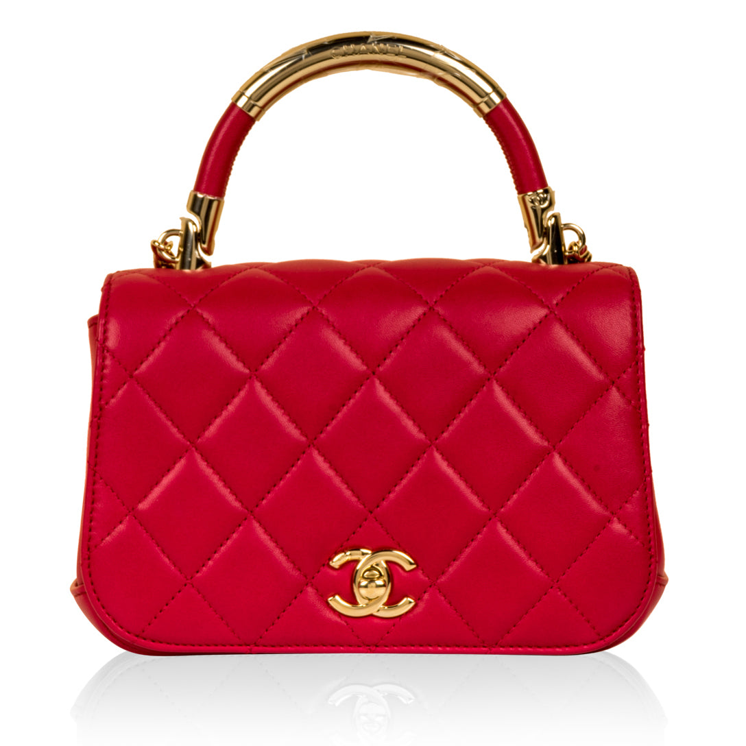 Chanel Chic Carry Top Handle Small - Fuschia