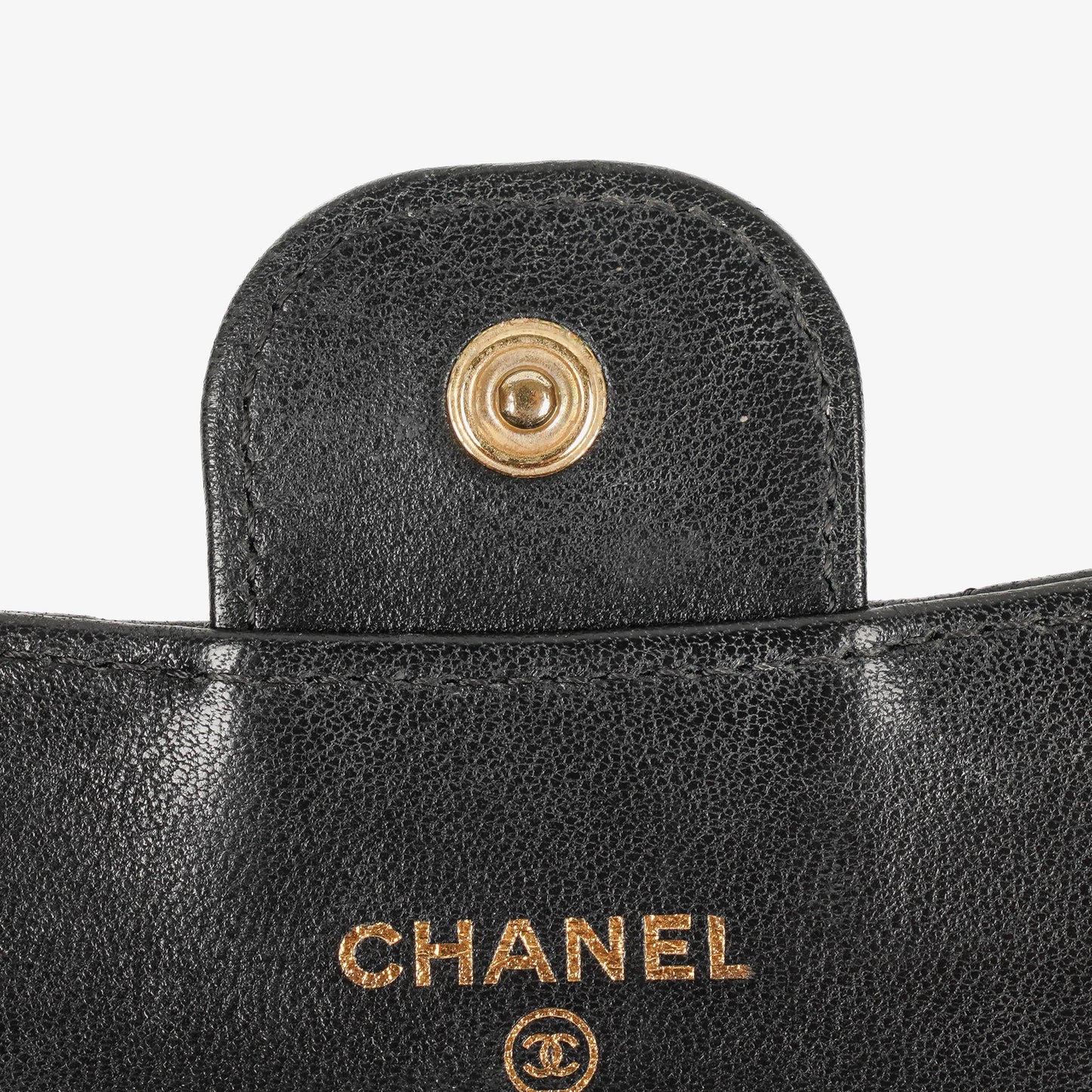 Chanel Classic Black Quilted Leather Small Flap Wallet