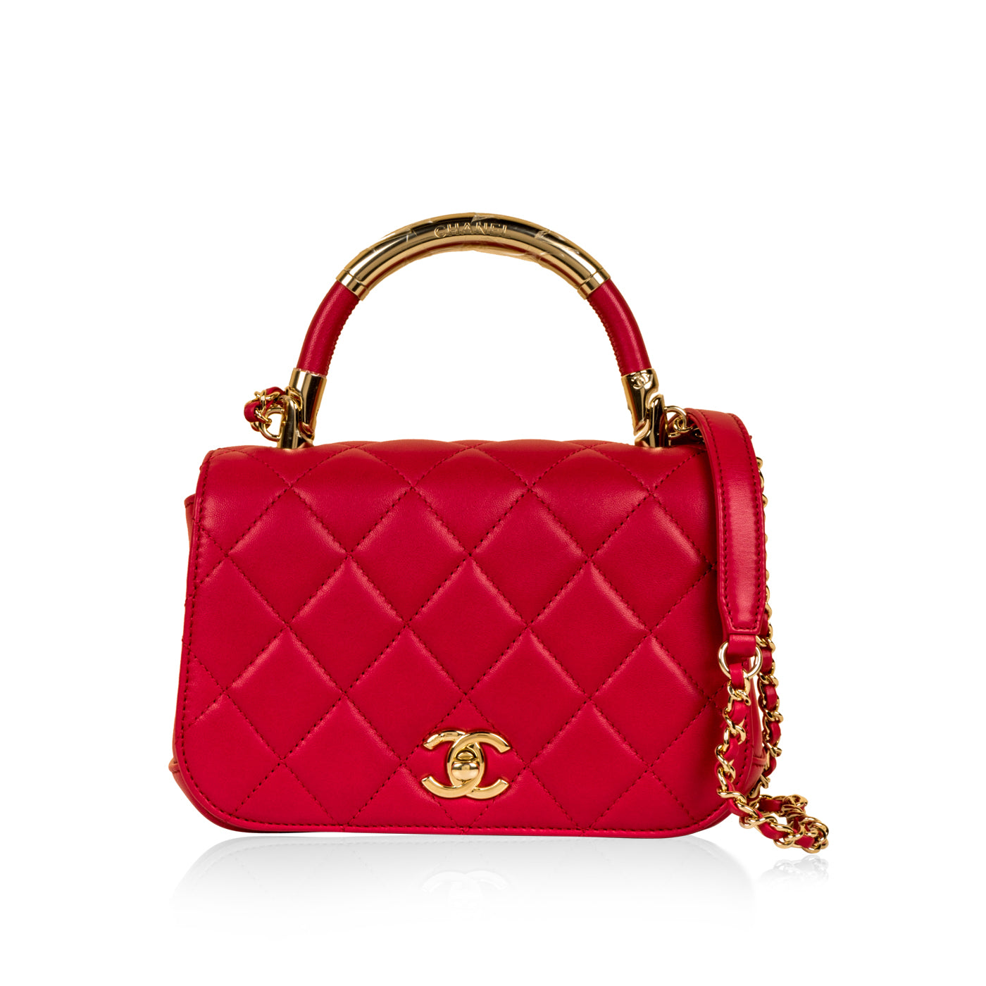 Chanel Chic Carry Top Handle Small - Fuschia