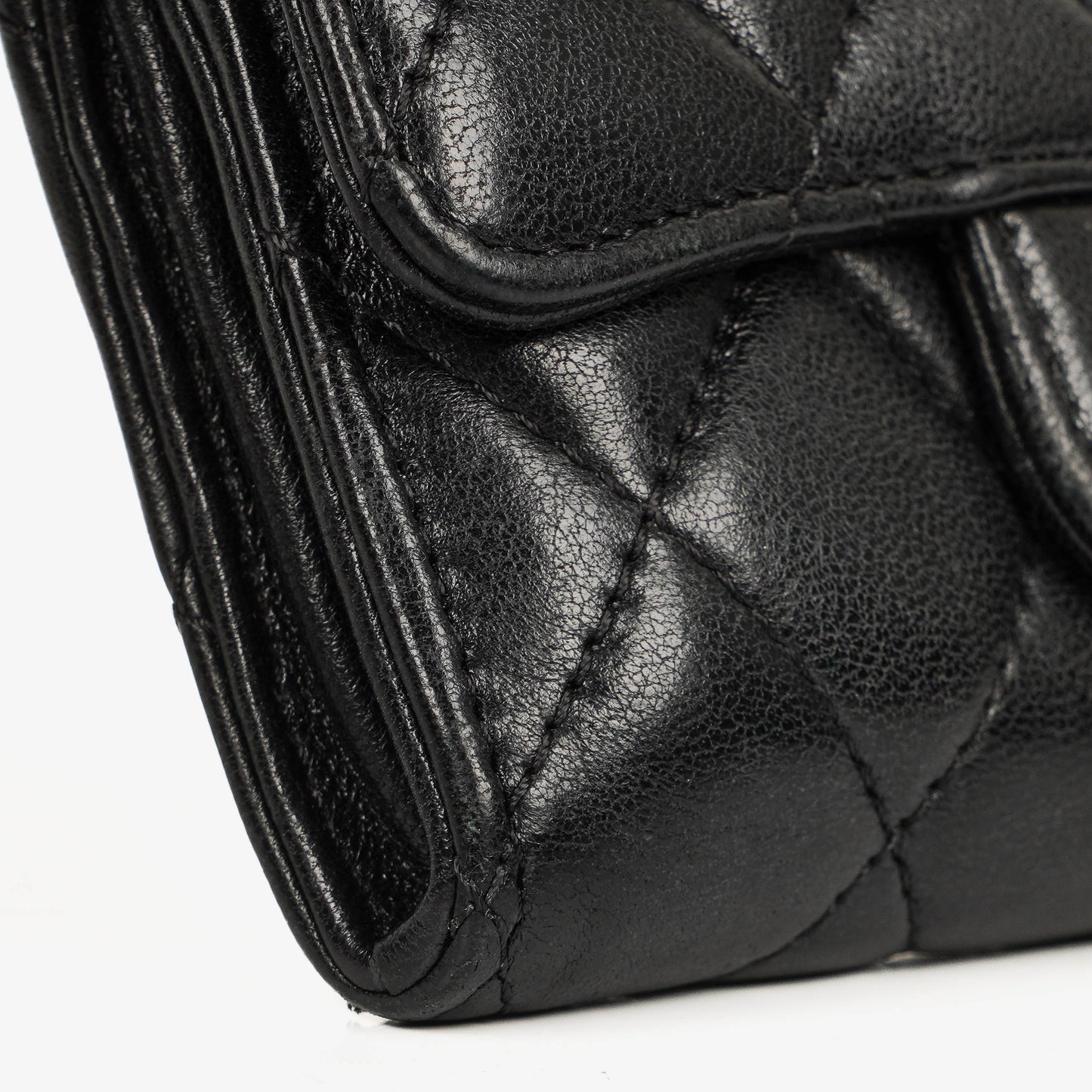 Chanel Classic Black Quilted Leather Small Flap Wallet