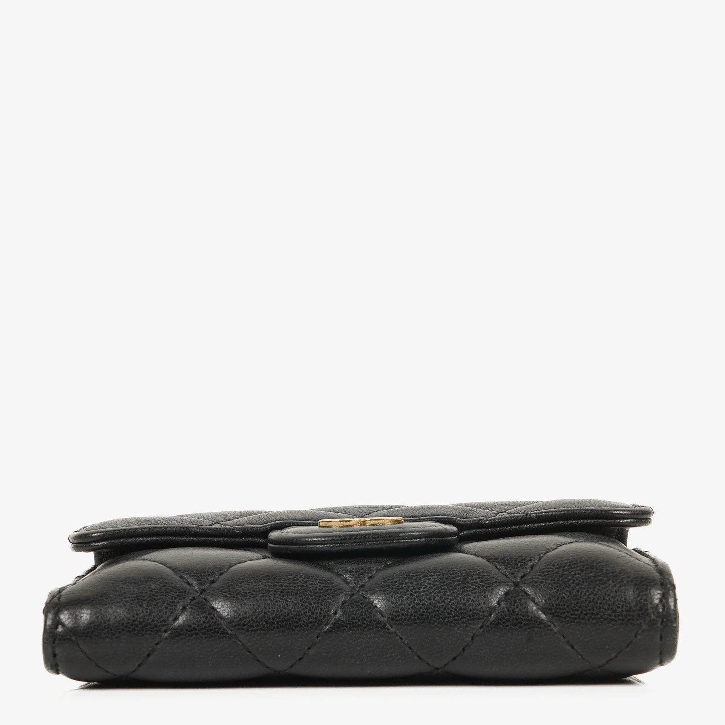Chanel Classic Black Quilted Leather Small Flap Wallet