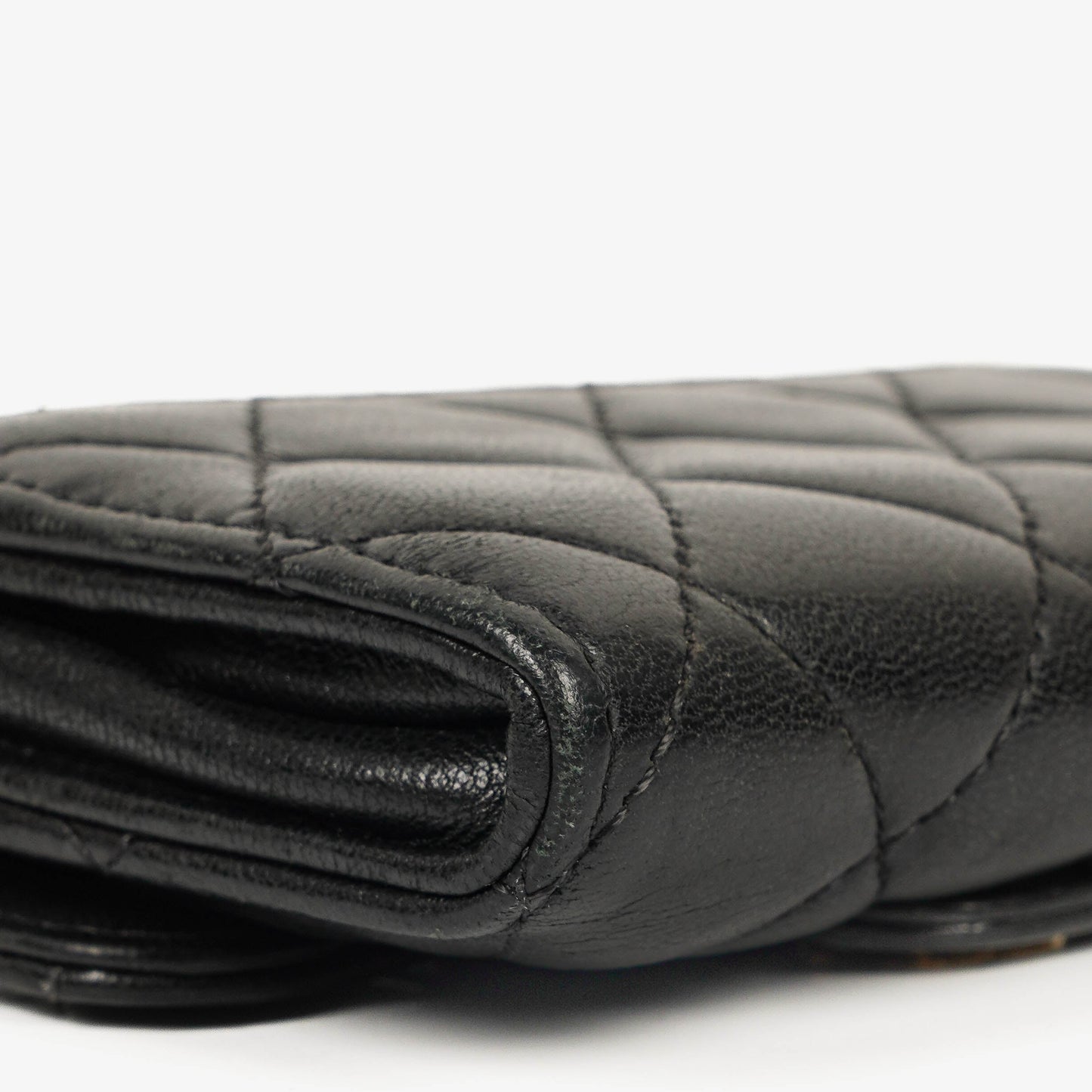 Chanel Classic Black Quilted Leather Small Flap Wallet