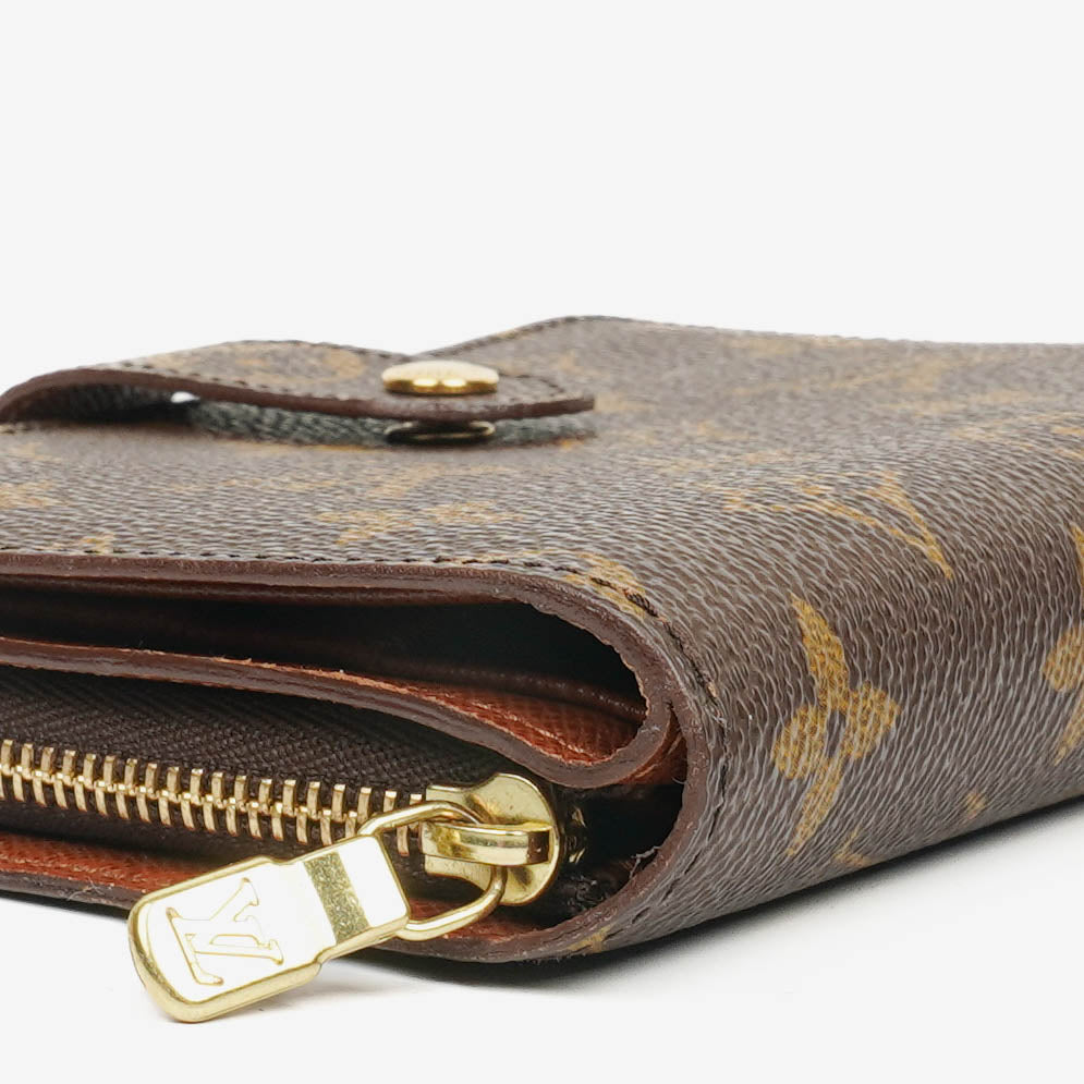 Louis Vuitton Monogram Canvas Porte Papier Zip Wallet