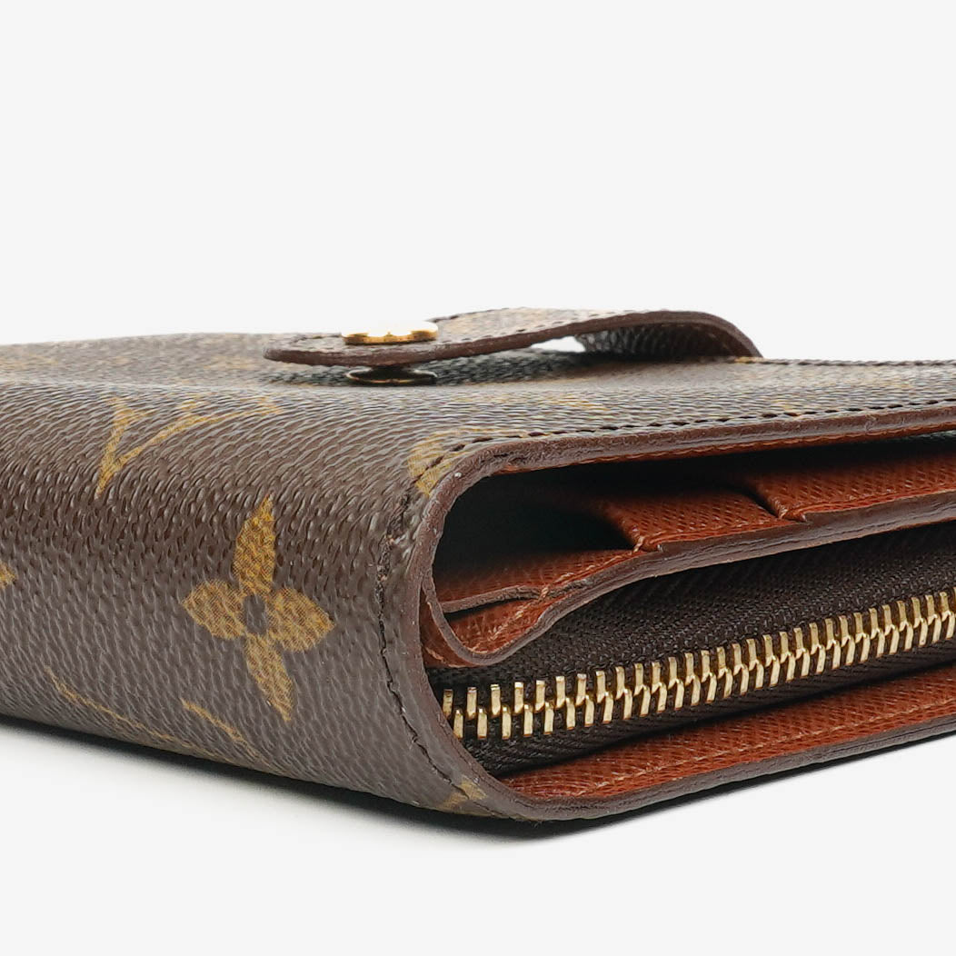 Louis Vuitton Monogram Canvas Porte Papier Zip Wallet