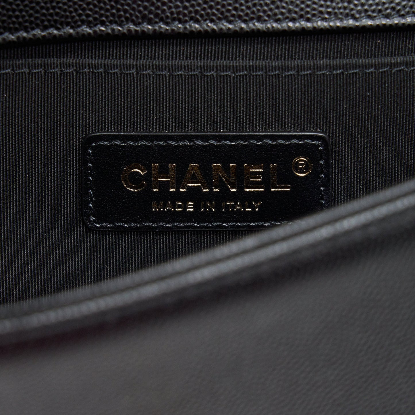 Chanel Small Boy Bag Caviar Black brushed  Year 2021 (microchip serial?