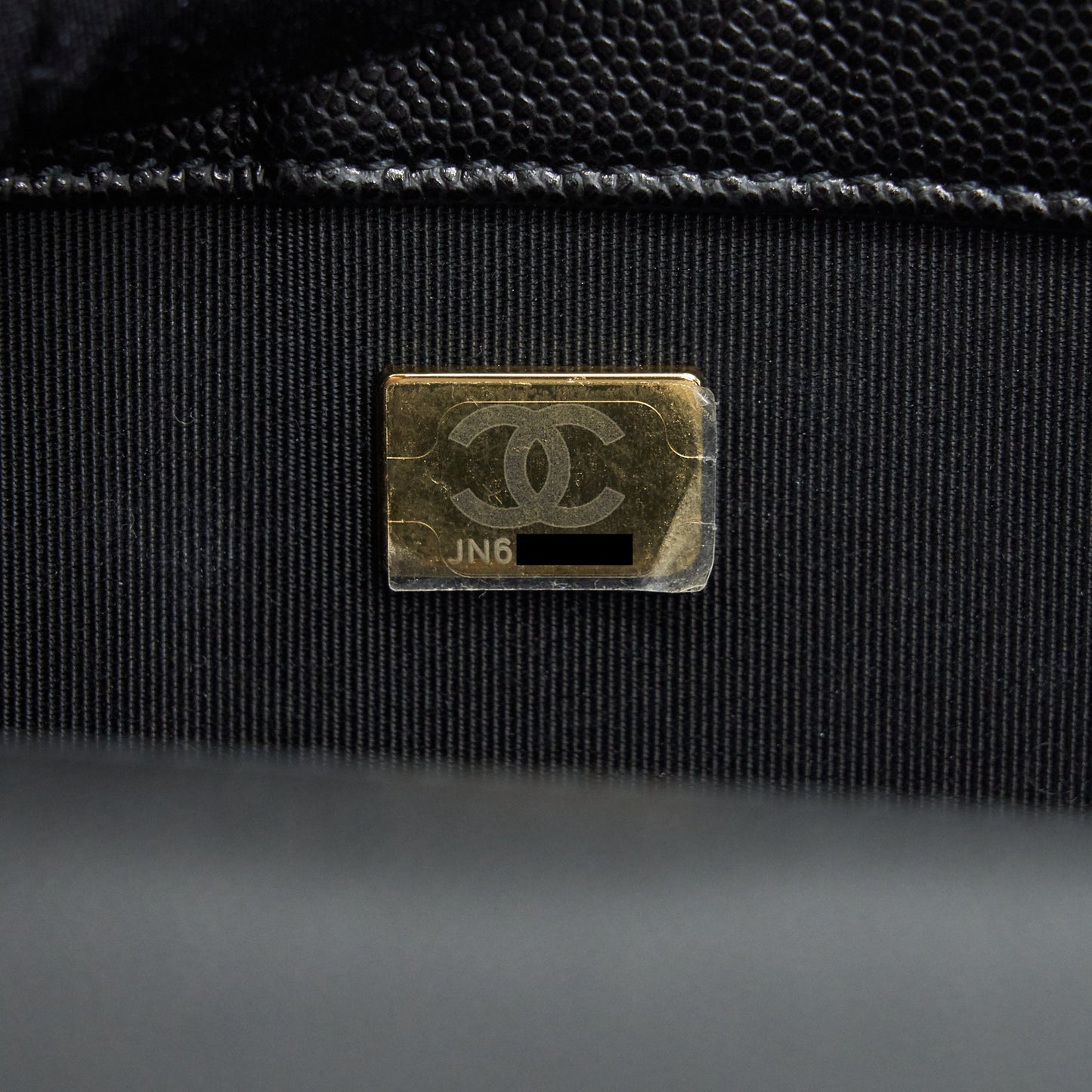 Chanel Small Boy Bag Caviar Black brushed  Year 2021 (microchip serial?