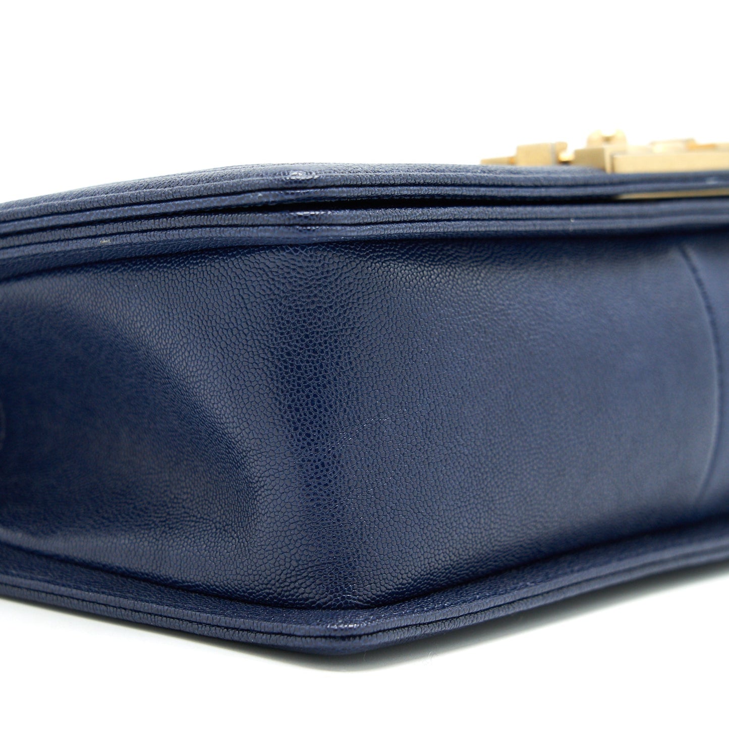 Chanel Boy Chanel Old Medium Caviar Navy with