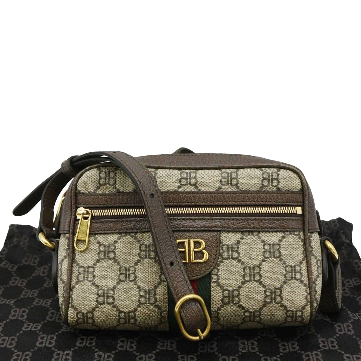 Gucci Leather Canvas Crossbody