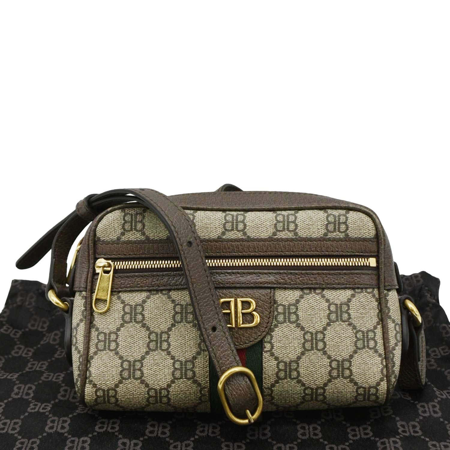 Gucci Leather Canvas Crossbody