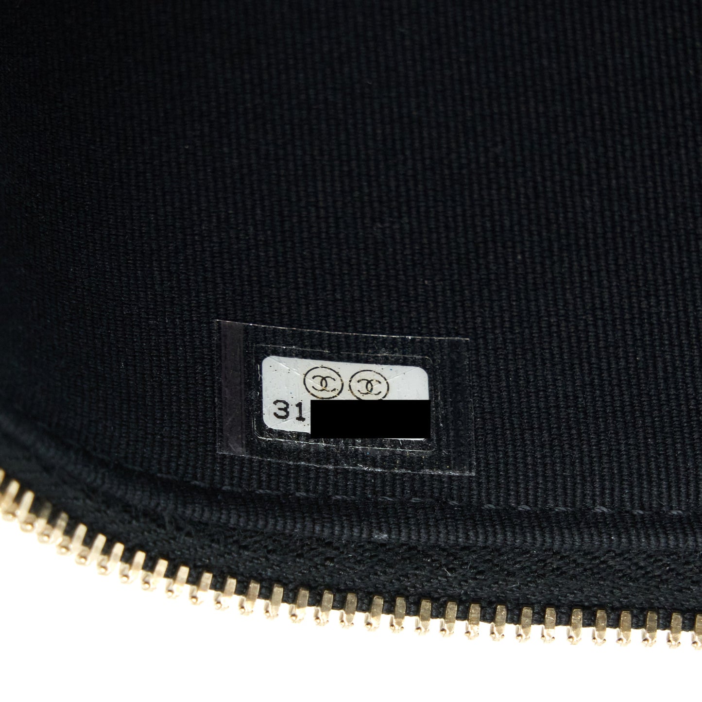 Chanel 22P Long Vanity With CC Logo Chain Caviar Black L