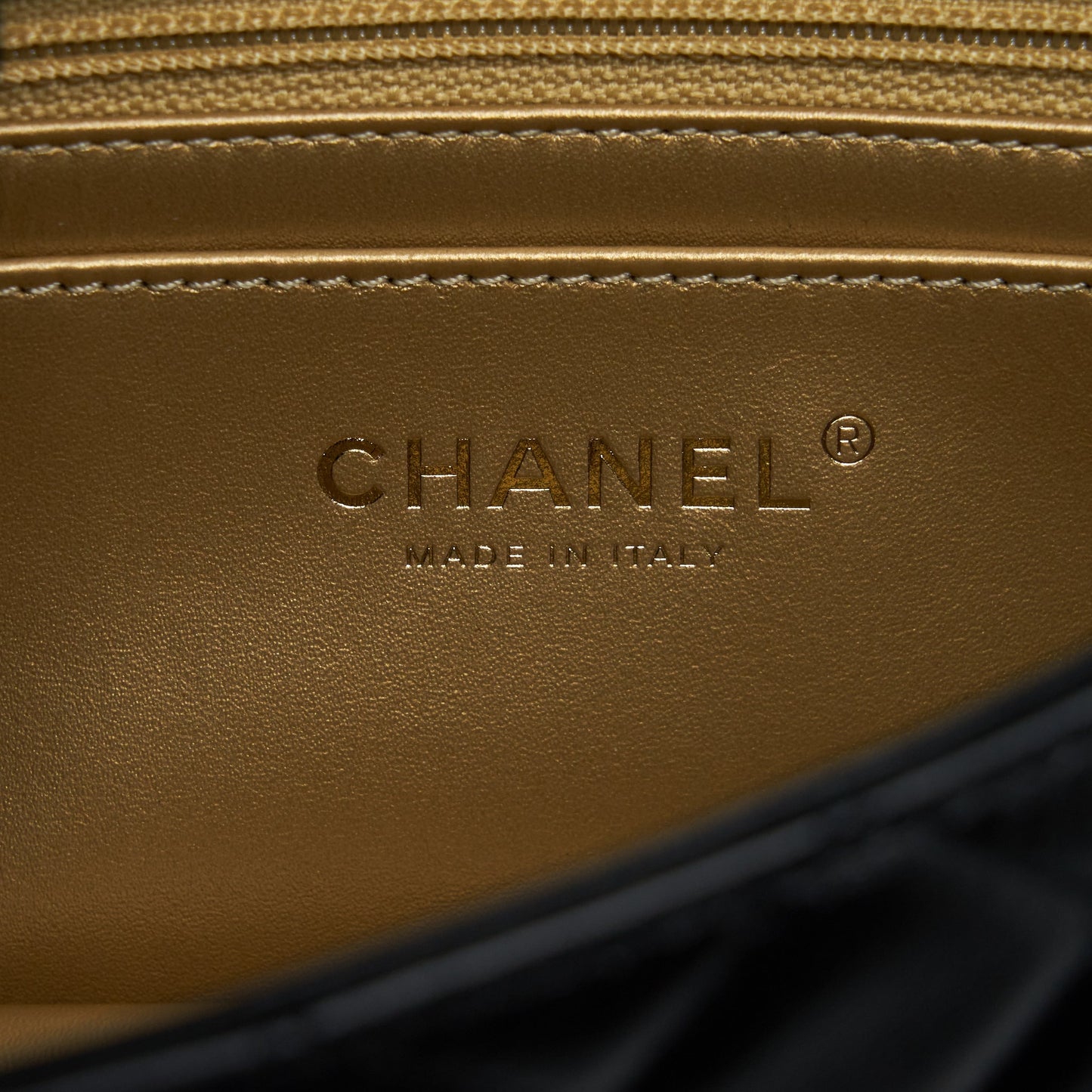 Chanel 22S Pearl Crush Mini Rectangular Flap Bag Lambskin Black