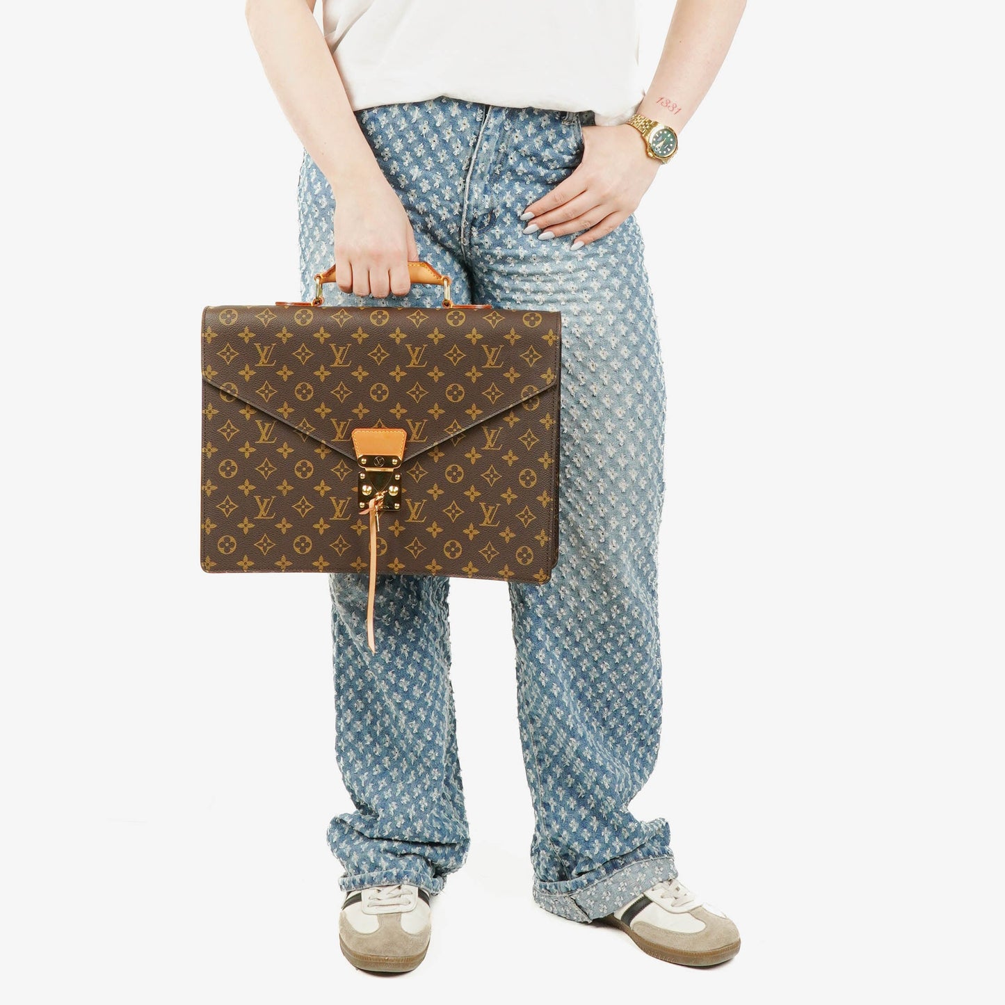 Louis Vuitton Monogram Canvas Serviette Canseiller Briefcase