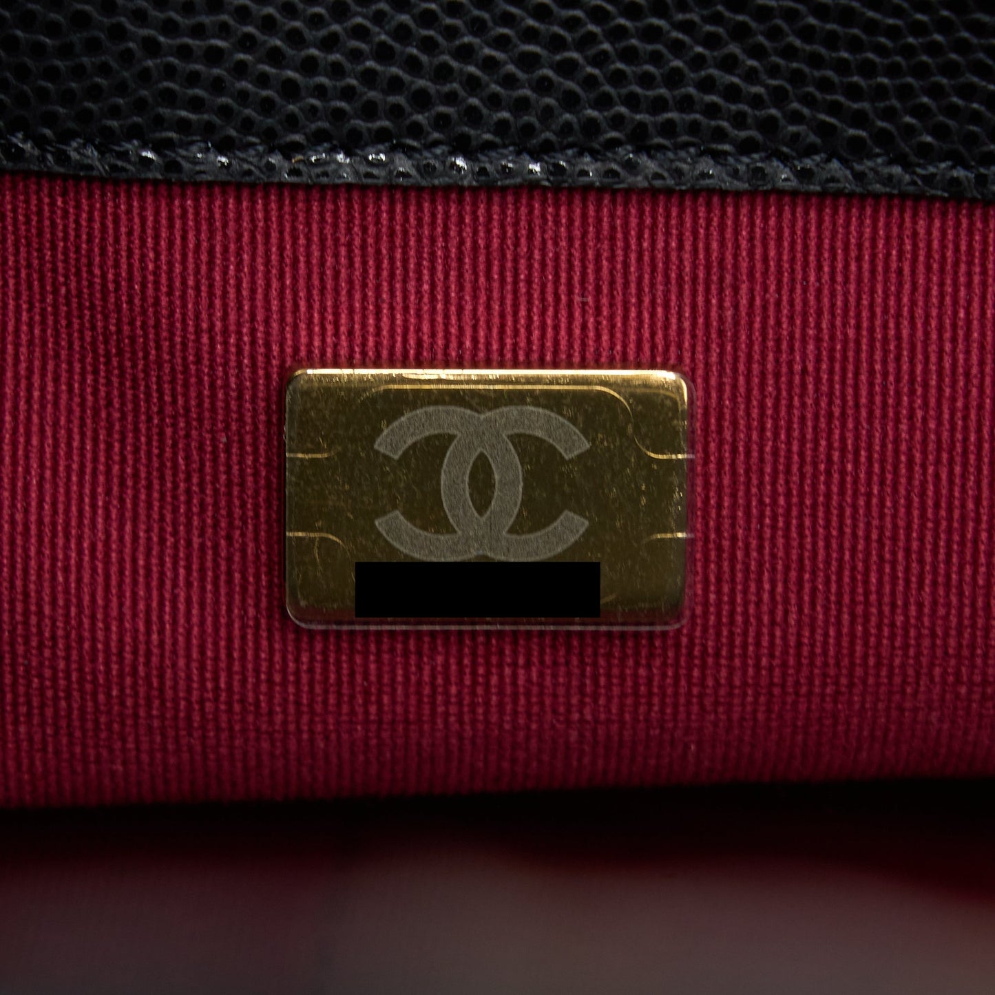 Chanel 22A Small Flap Bag Grained Shiny Calfskin Black Brushed (Microchip)