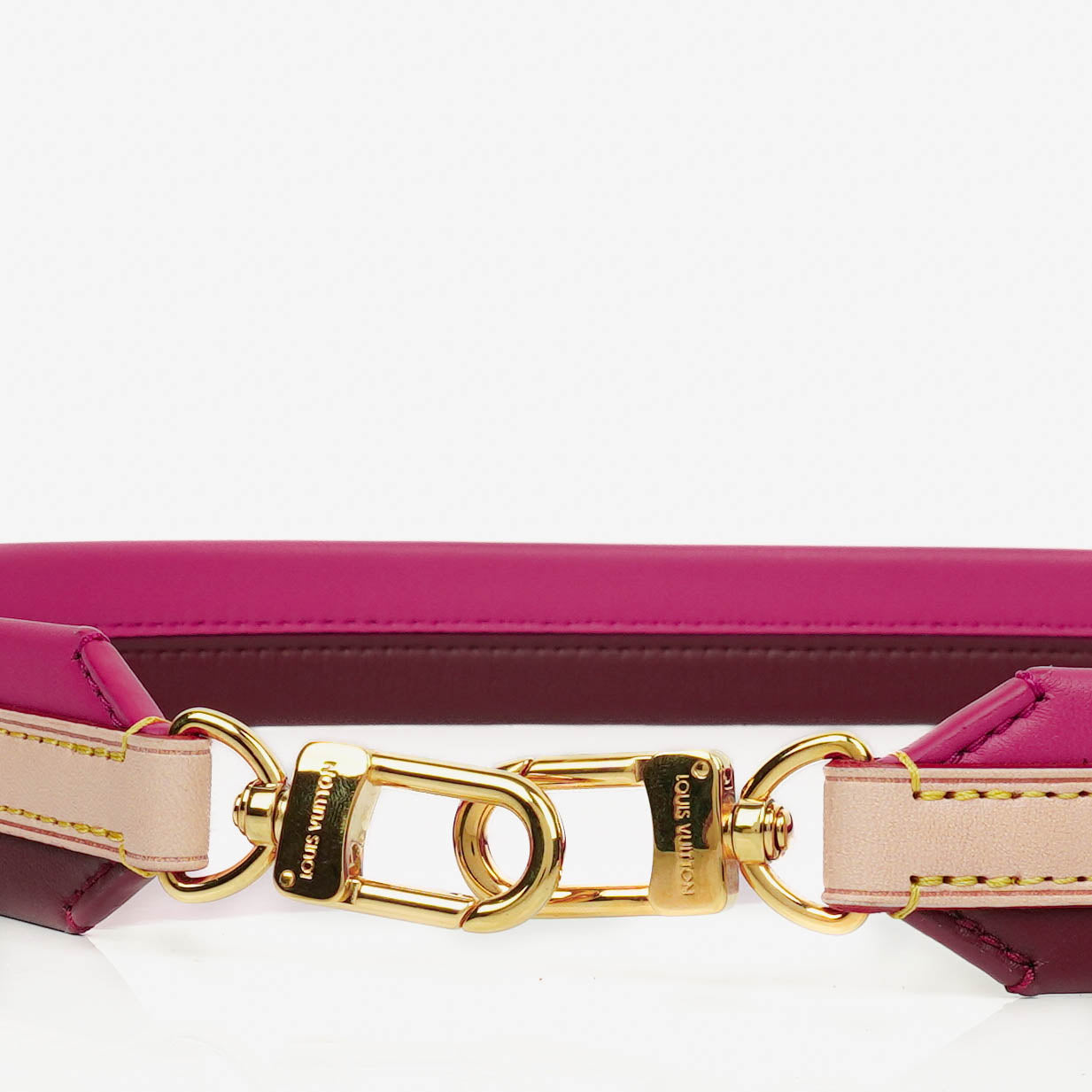 Louis Vuitton Bordeaux Fuchsia Calfskin Cluny BB Shoulder Strap
