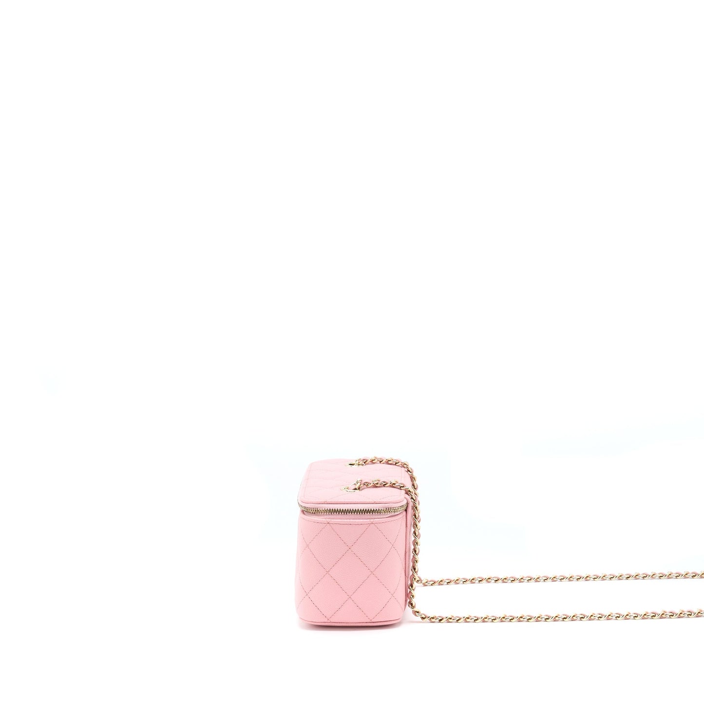 Chanel 22C Long Vanity With Chain Caviar Pink L