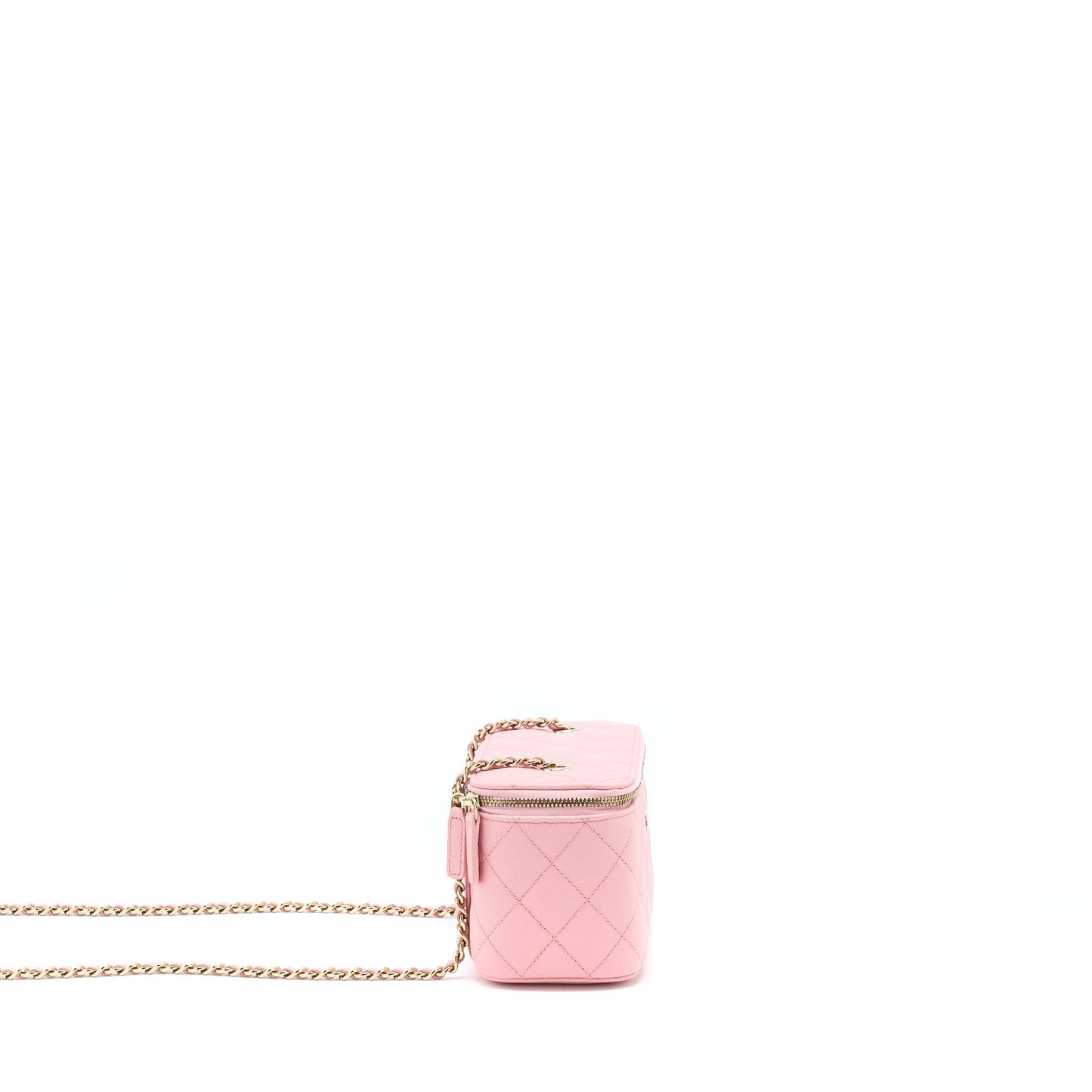 Chanel 22C Long Vanity With Chain Caviar Pink L