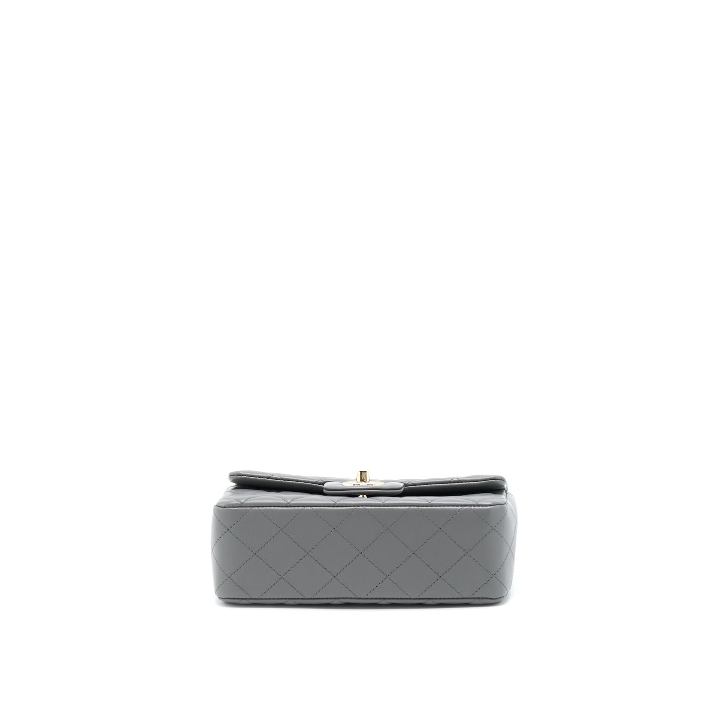 Chanel 22A Mini Rectangular Flap Bag Lambskin Grey L