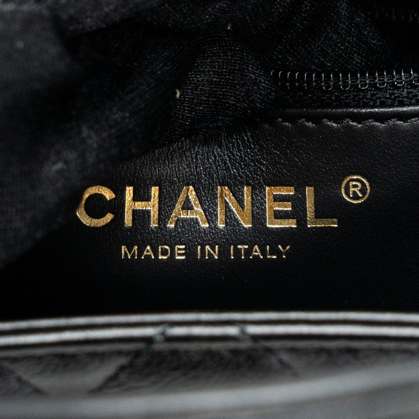 Chanel 23k Mini Shopping Bag Calfskin Black Brushed (Microchip)