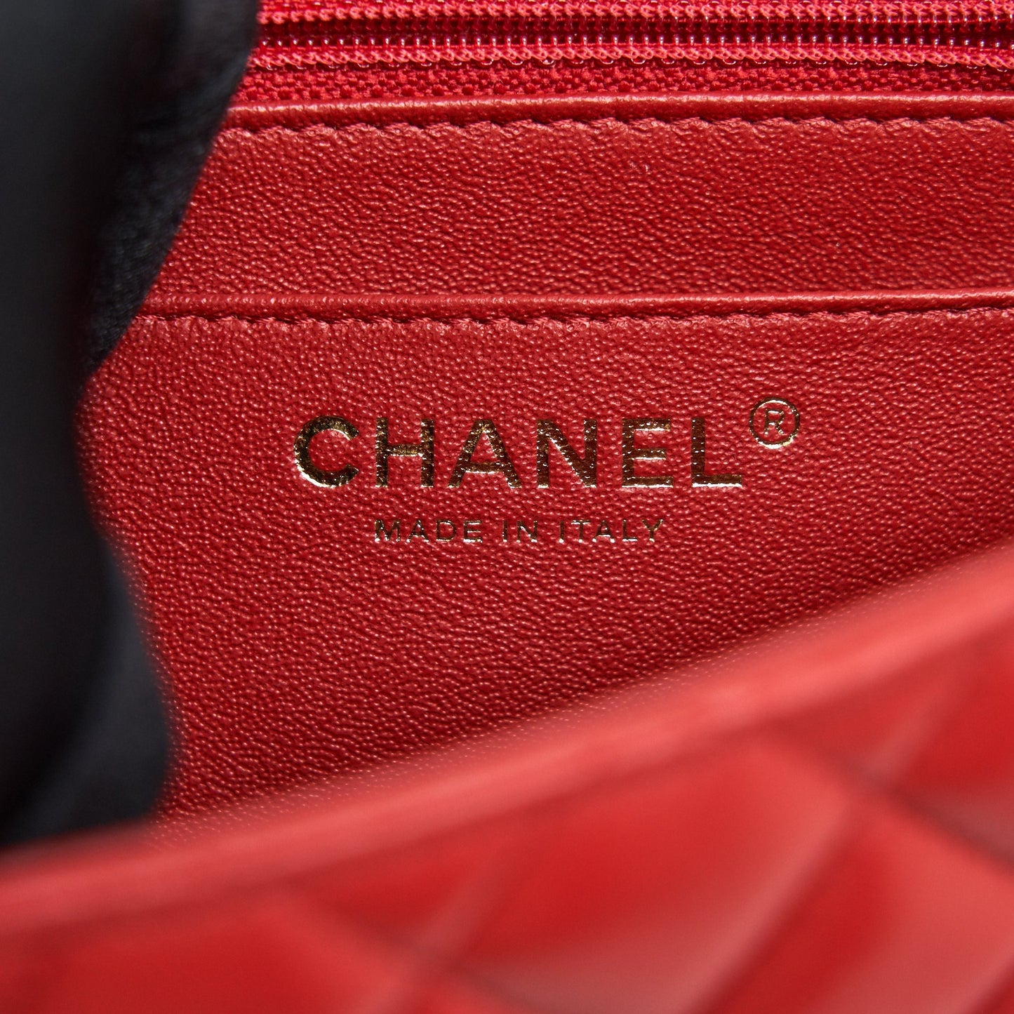 Chanel Mini Square Flap Bag Red L