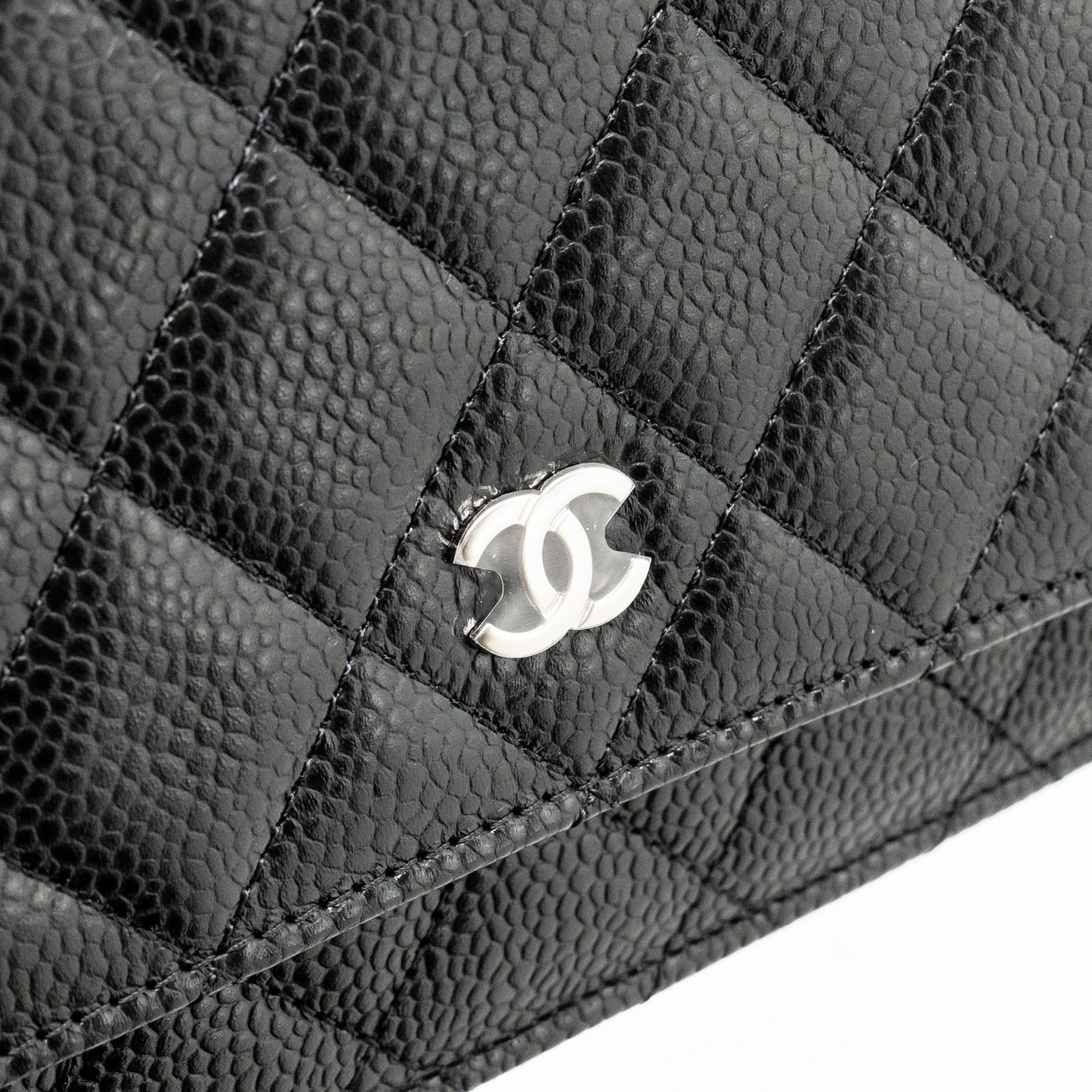 Chanel Classic Wallet On Chain Caviar Black  (Microchip)