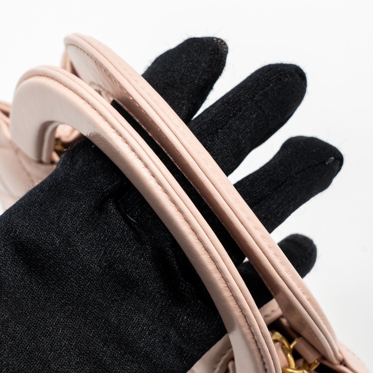 Chanel 23k Mini Shopping Bag Calfskin Light Pink  Brushed (Microchip)
