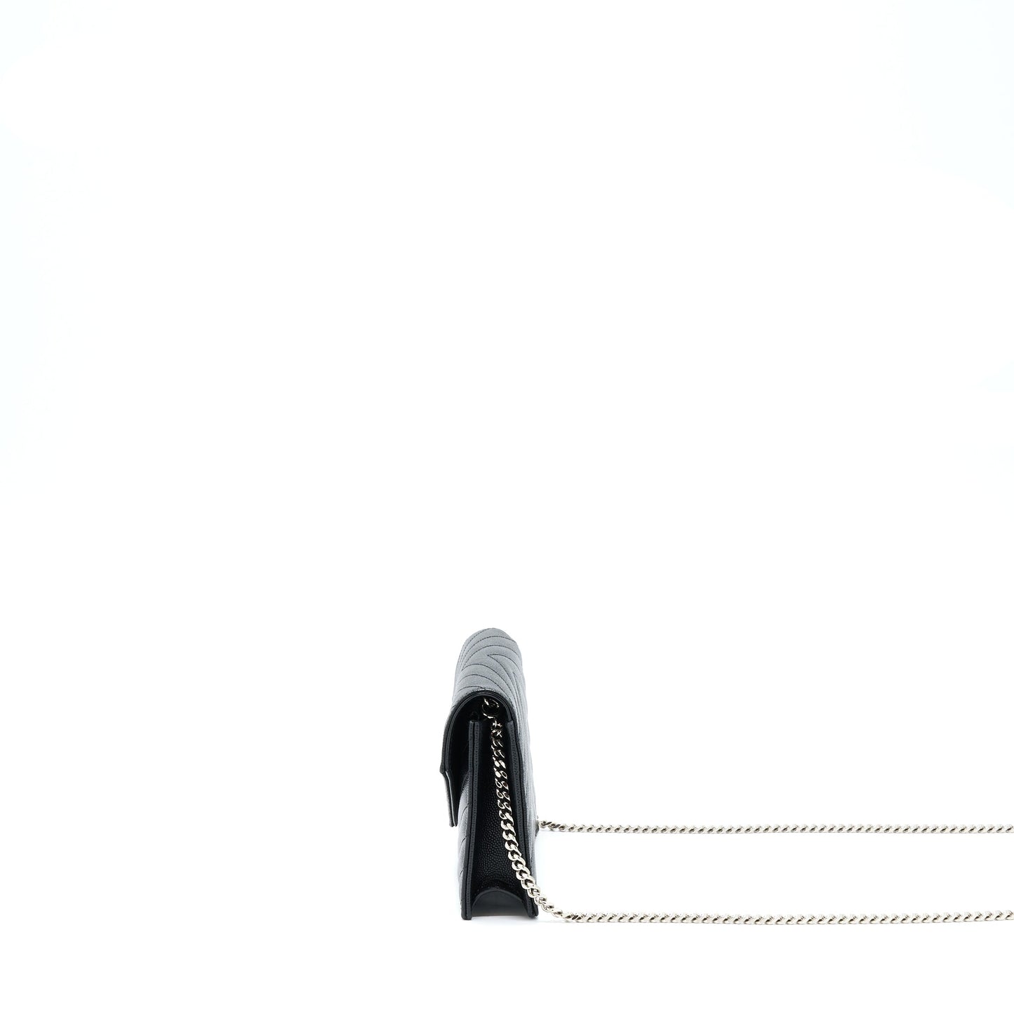 Saint Laurent/ Envelop Chain Wallet Caviar Black