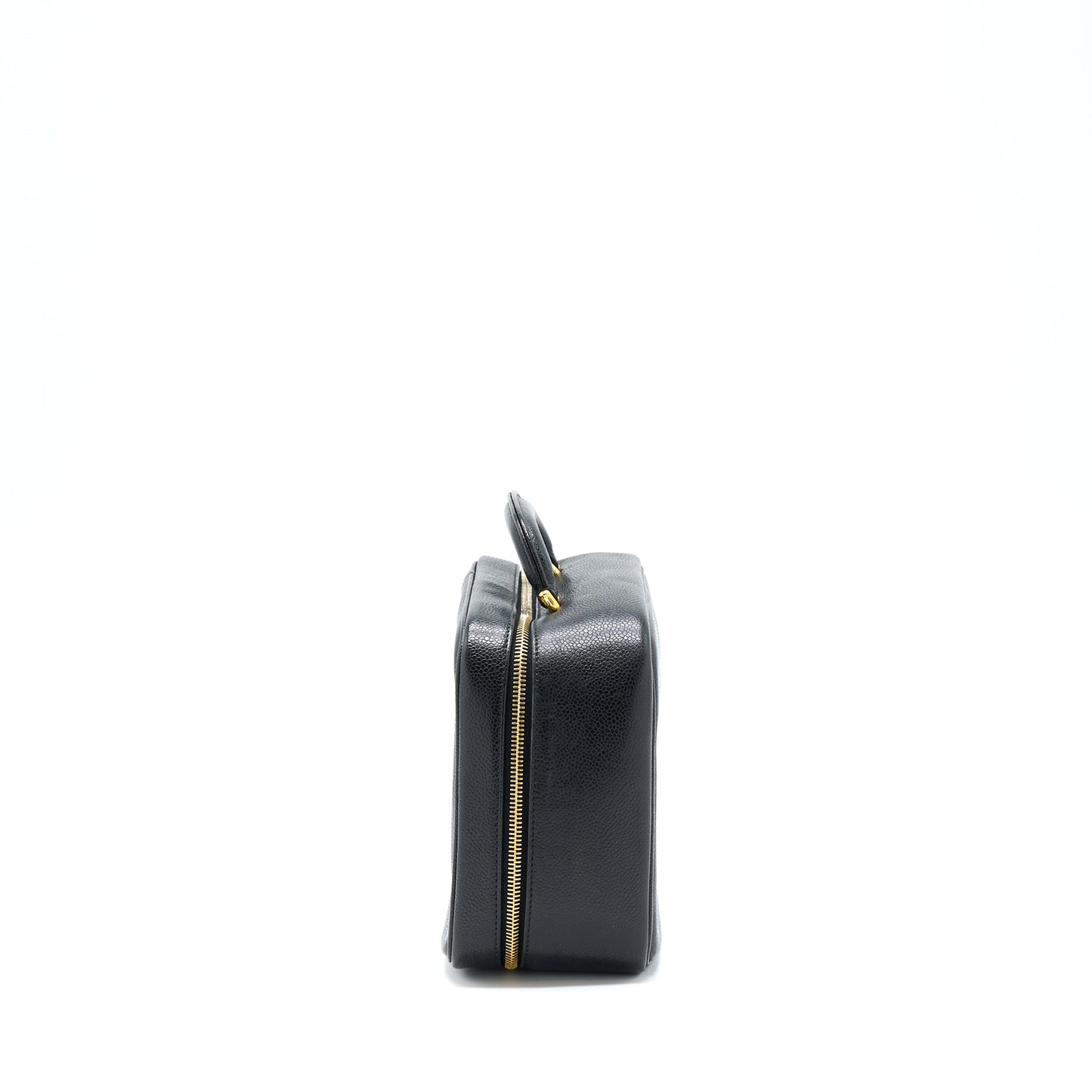 Chanel  CC Logo Vanity Caviar Black