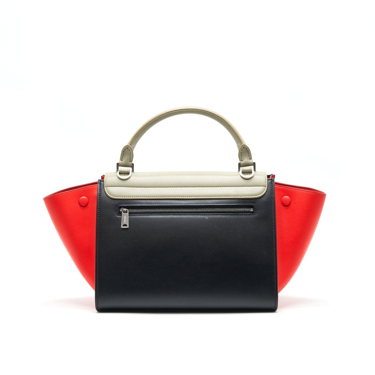 Celine Small Trapeze Purse Multi Color Grey/ Black/ Orange