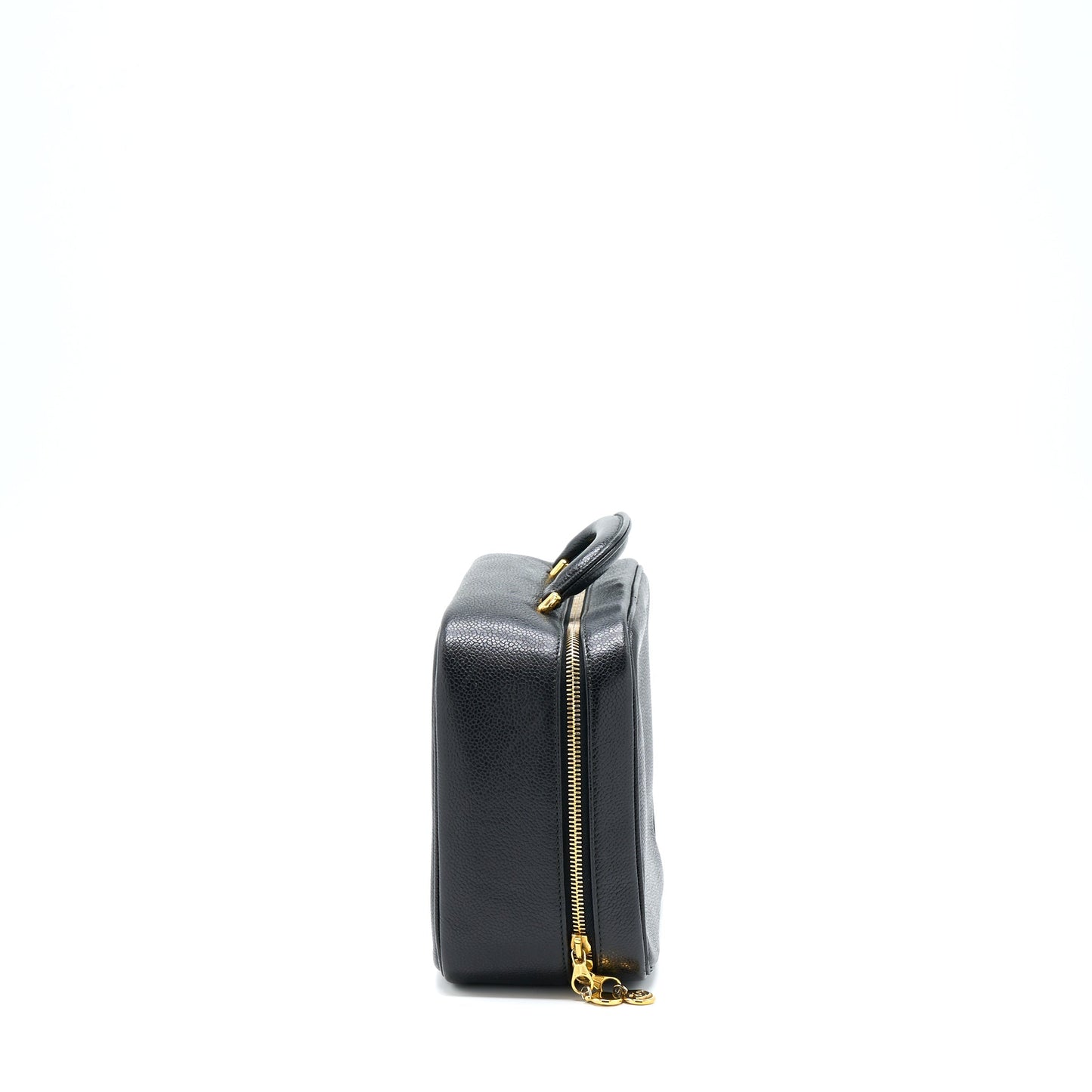 Chanel  CC Logo Vanity Caviar Black