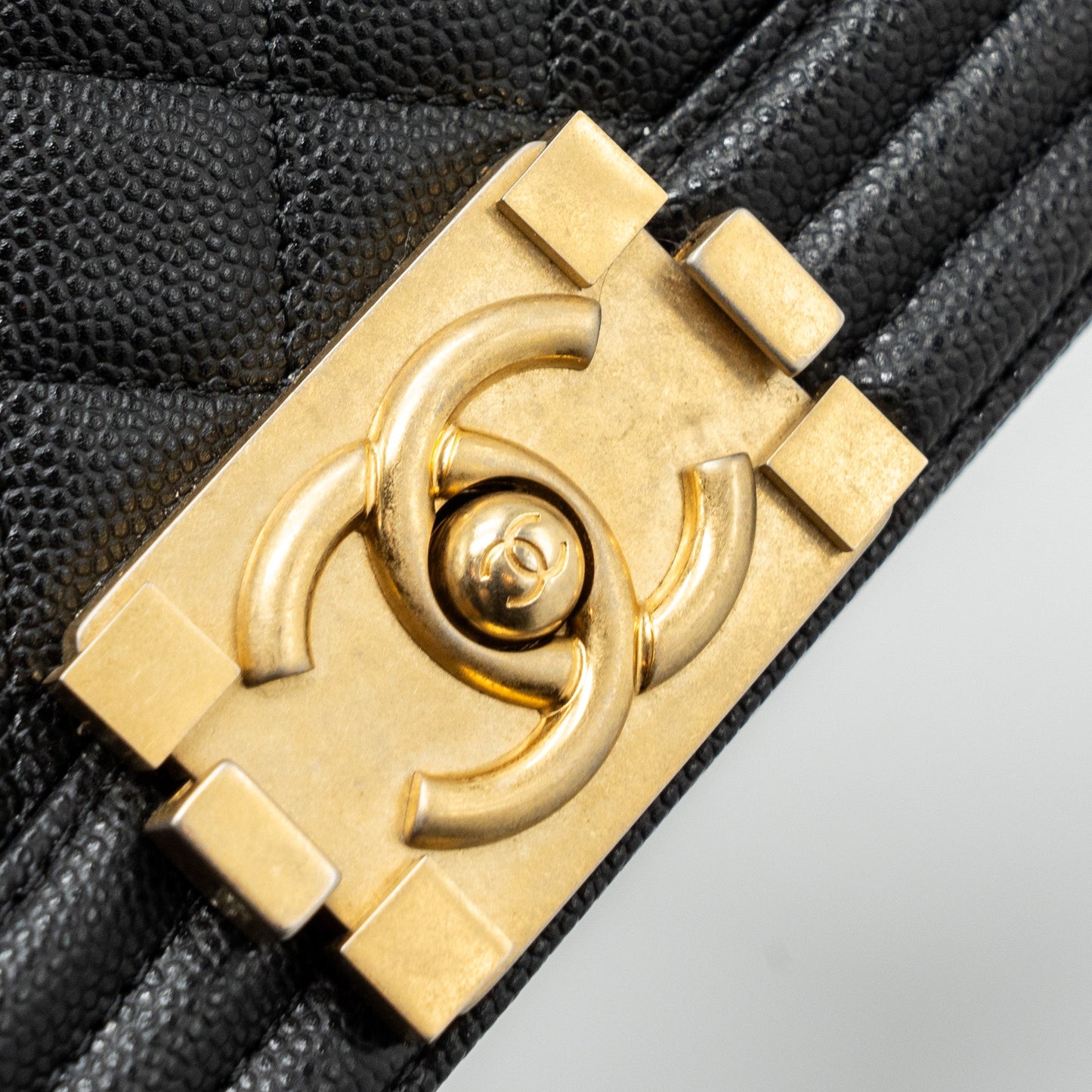 Chanel Small Boy Bag Caviar Black