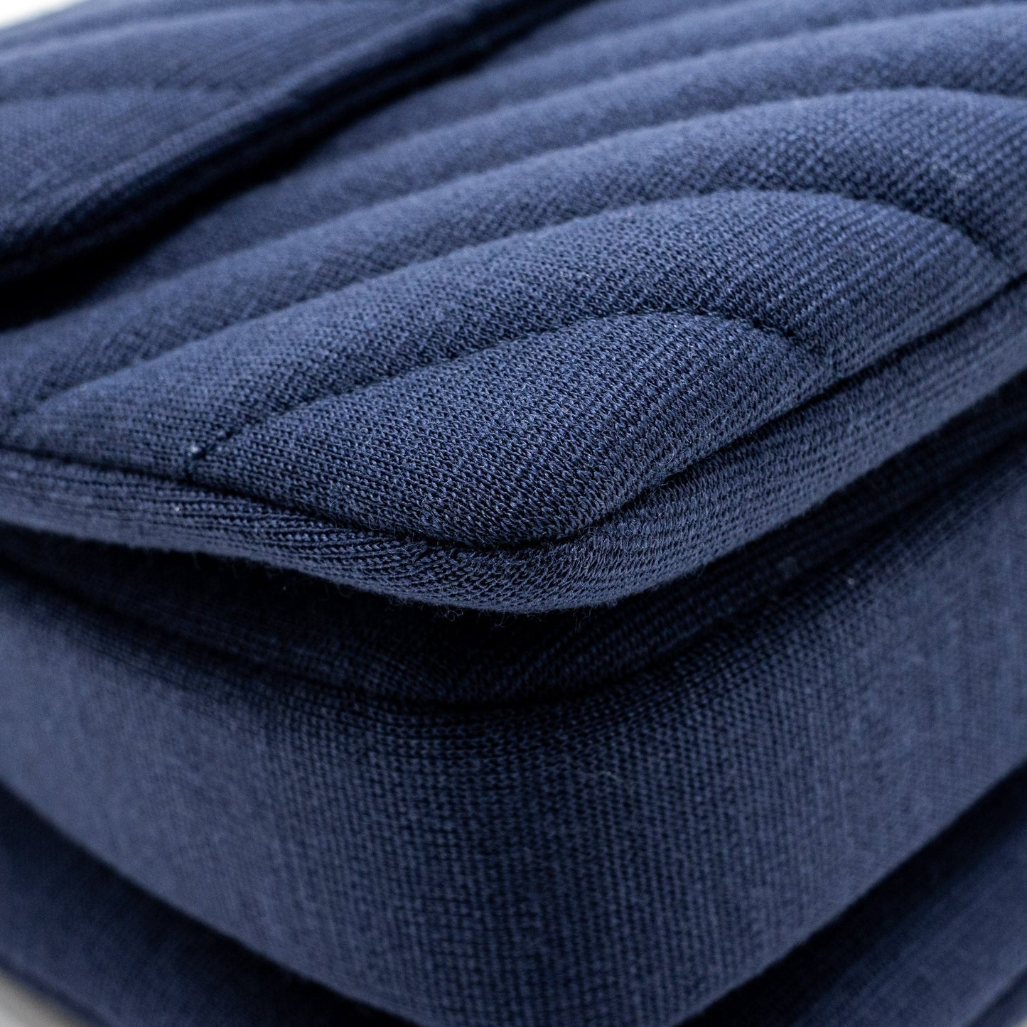 Chanel Small Chevron Trendy CC fabric navy