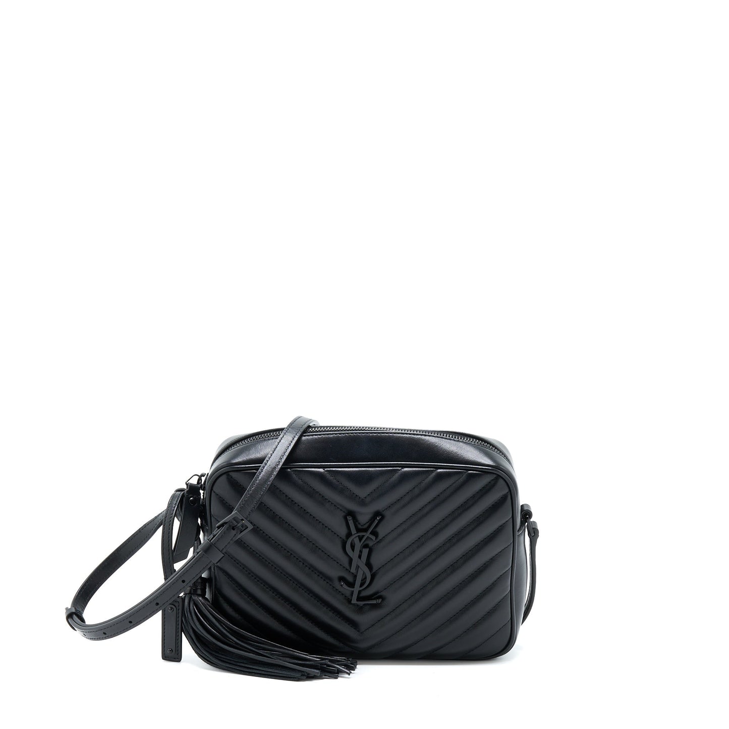 Saint Laurent/ Lou Camera Purse Calfskin So Black