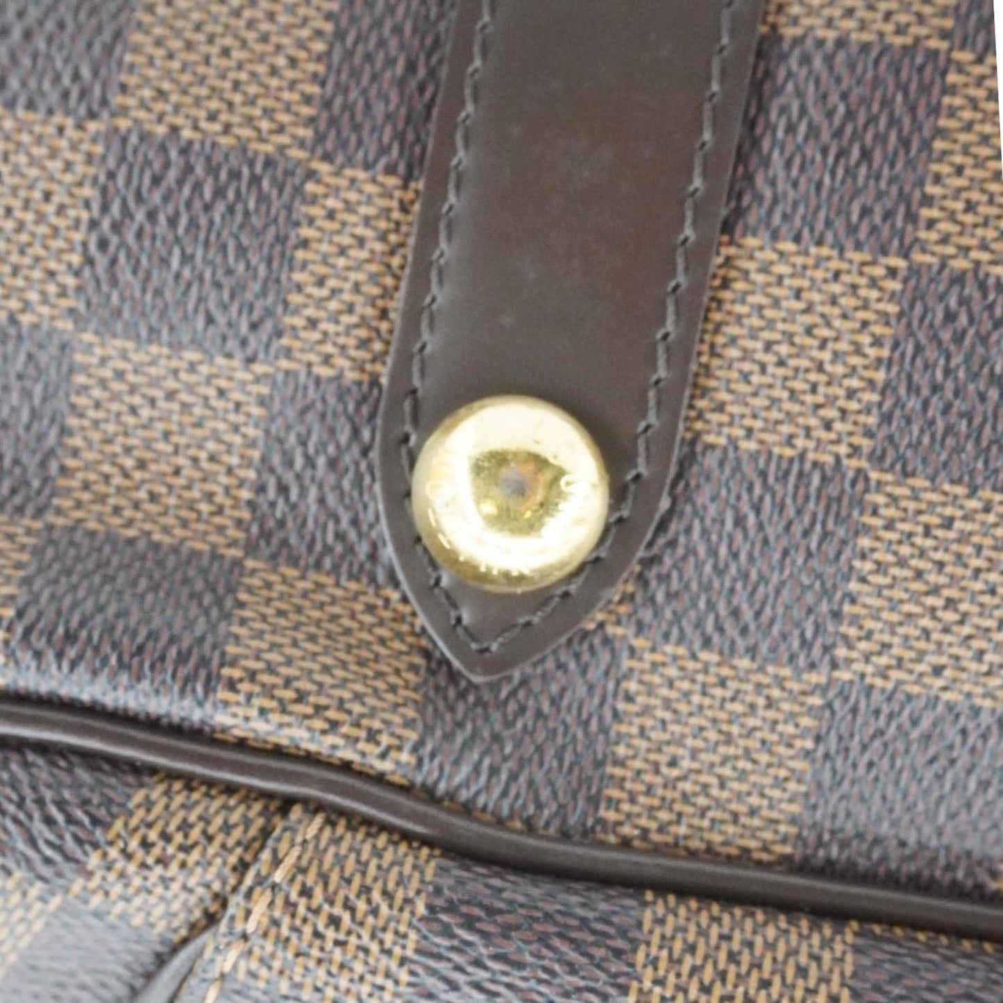 LOUIS VUITTON Galliera PM Made to Order Damier Ebene Shoulder Bag Brown