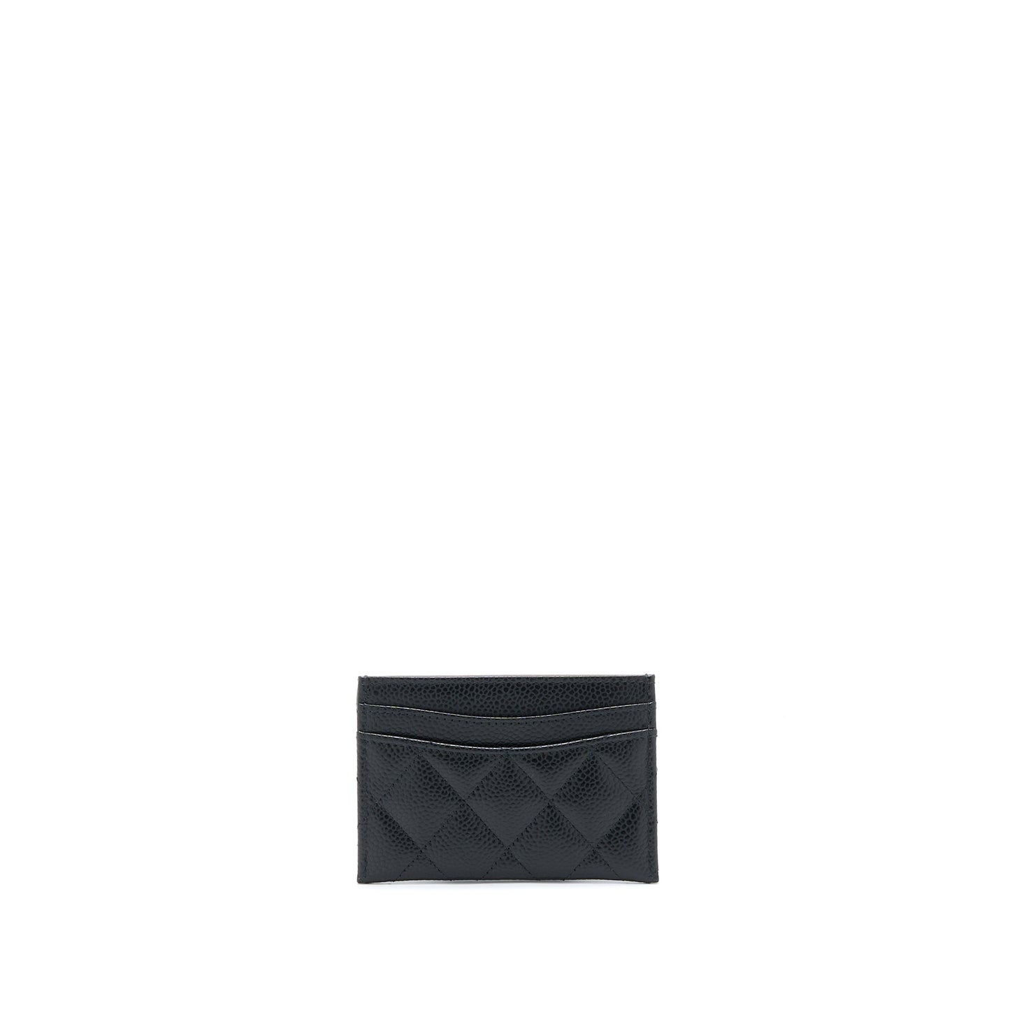 Chanel Class Quilted Card Holder Caviar Black