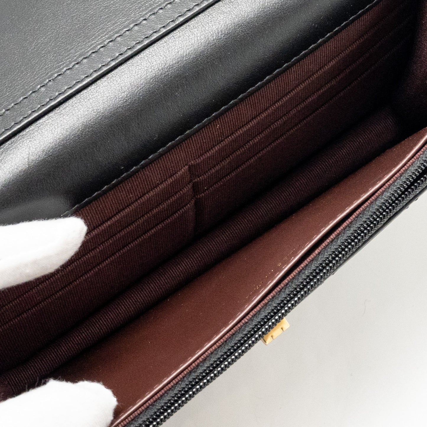 Chanel 2.55 Reissue Wallet on Chain Lambskin Black  (Microchip)
