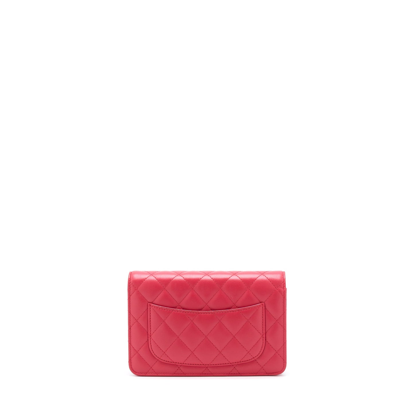 Chanel Classic Wallet On Chain Lambskin Red