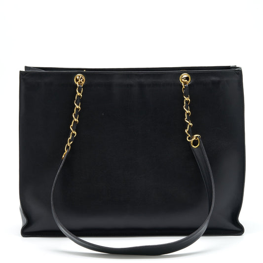 Chanel  CC Timeless Shopping Tote Lambskin Black
