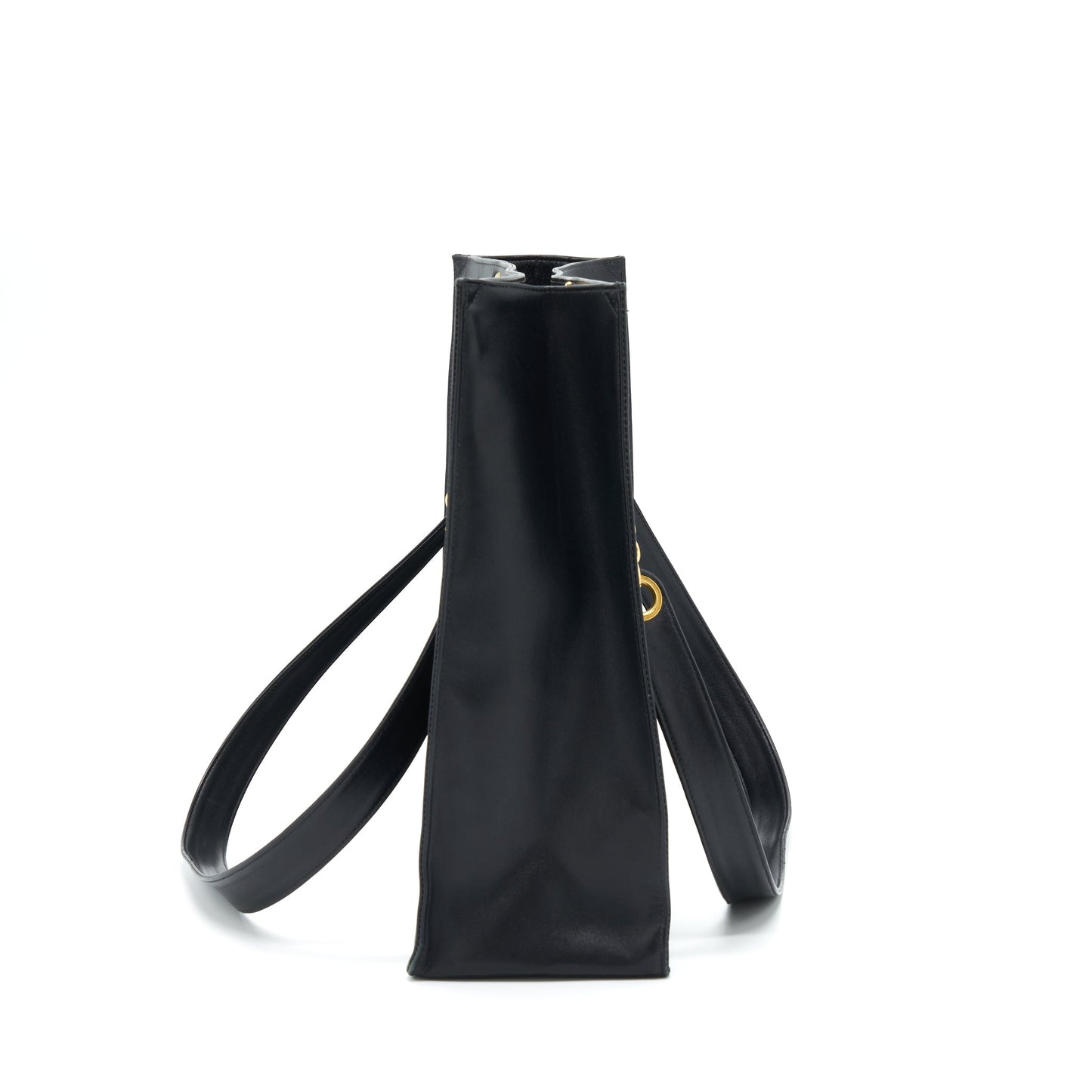 Chanel  CC Timeless Shopping Tote Lambskin Black
